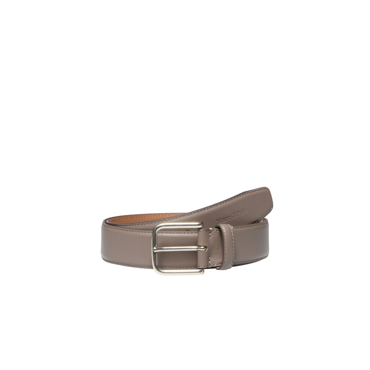 Ceinture en cuir de vache lisse marron, MARC O'POLO