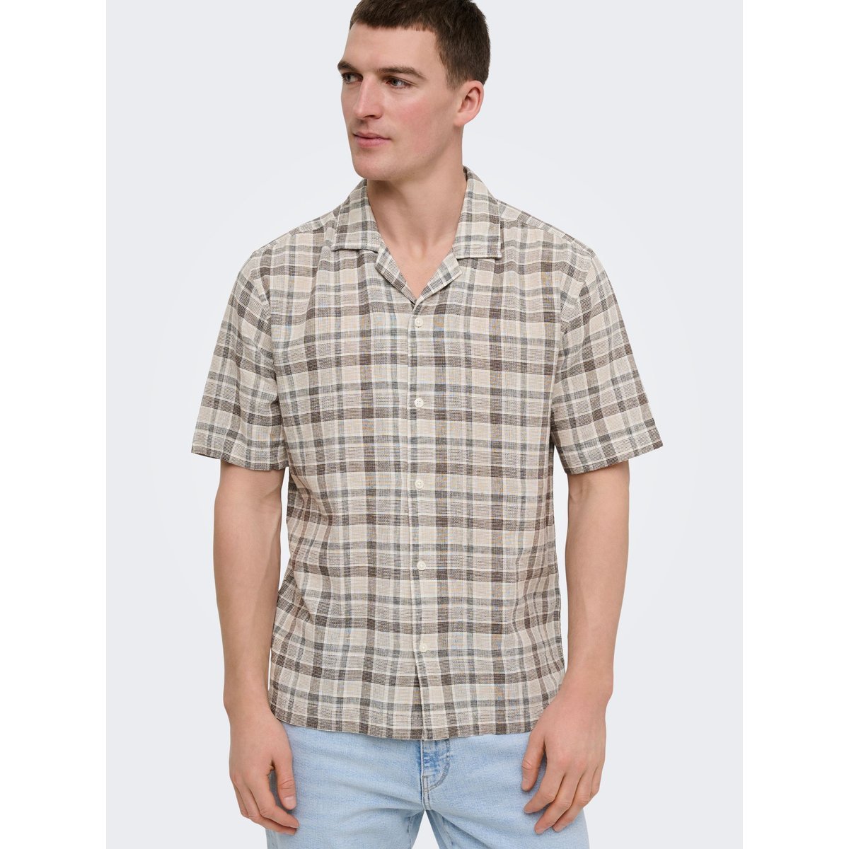 Chemise De Vacances coffee bean, ONLY & SONS