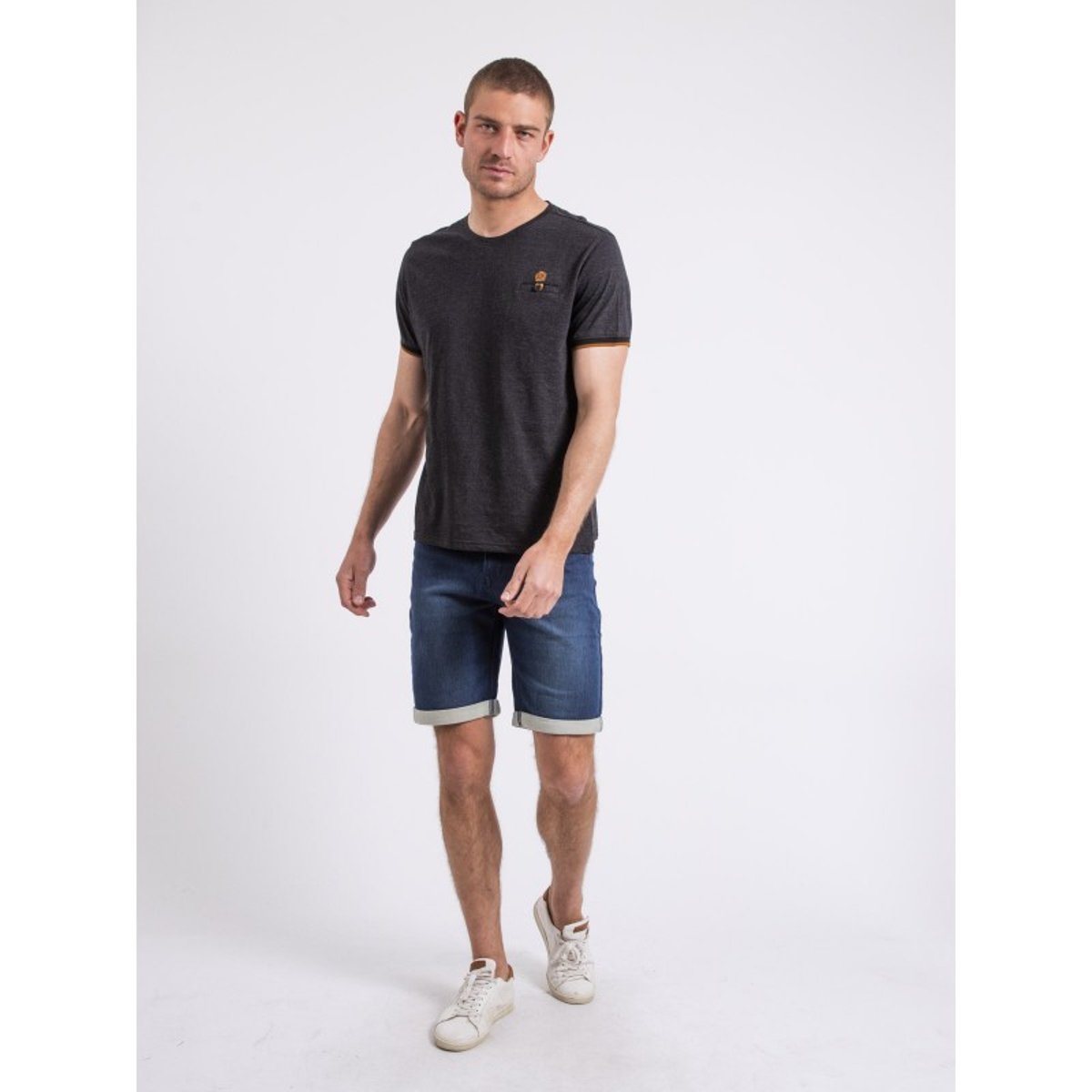 T-shirt Col Rond Nakotoc gris, RITCHIE
