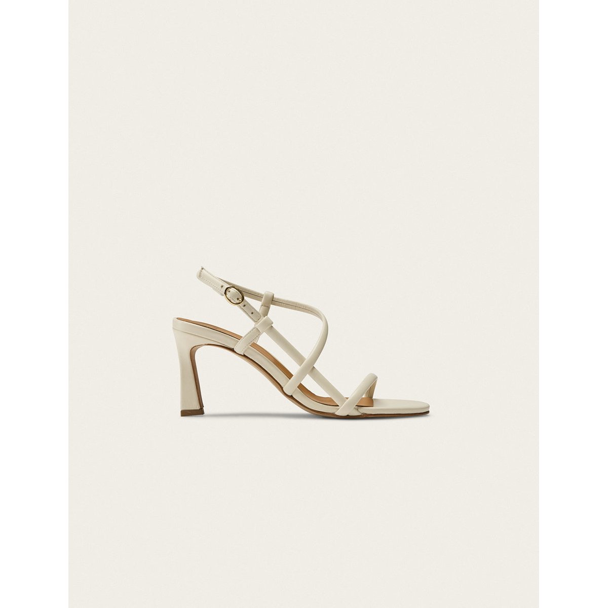 Sandales à talons COLADA cuir écru, ODAJE