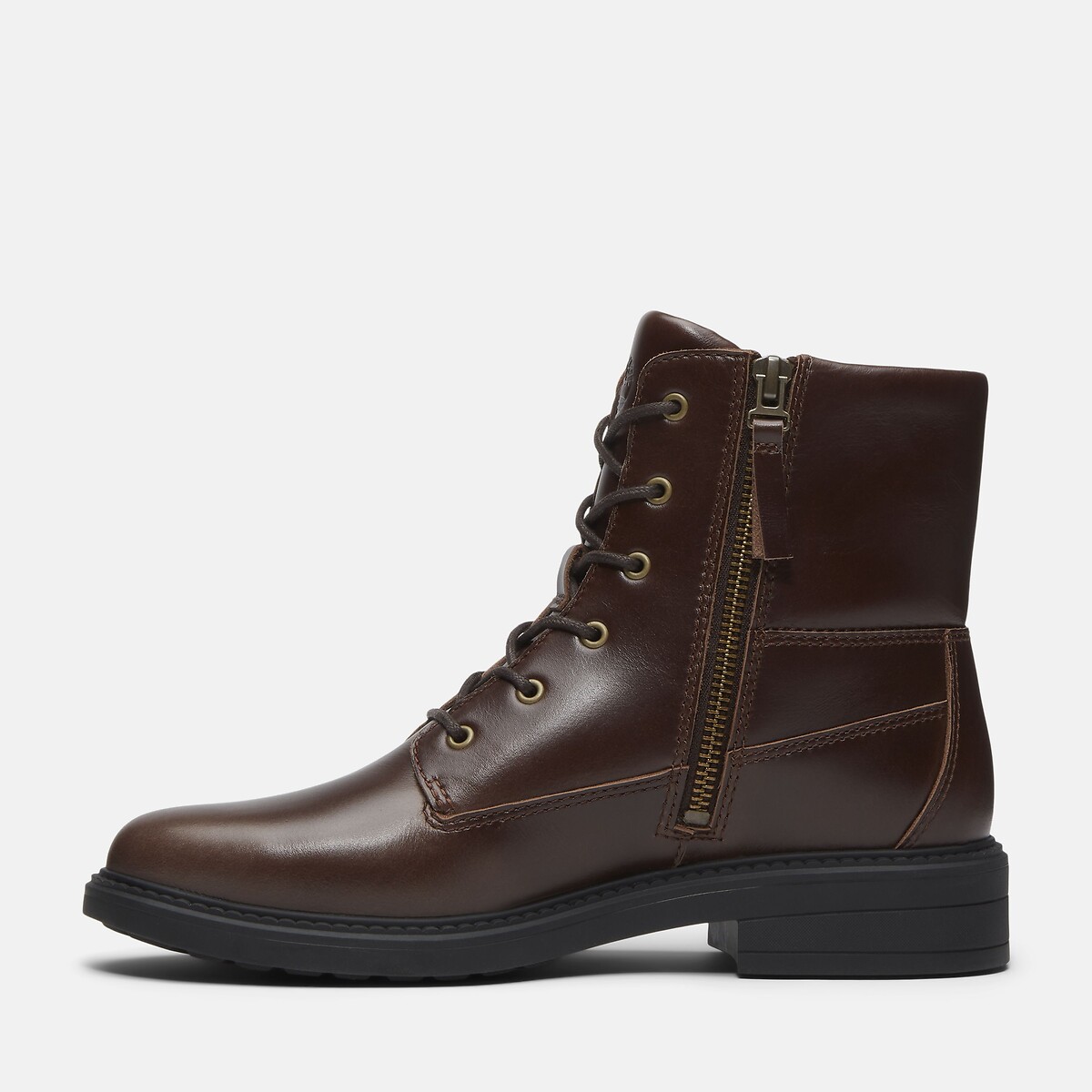 Schnürstiefeletten aus Leder, STORMBUCKS MID LACE dunkelbraun, TIMBERLAND