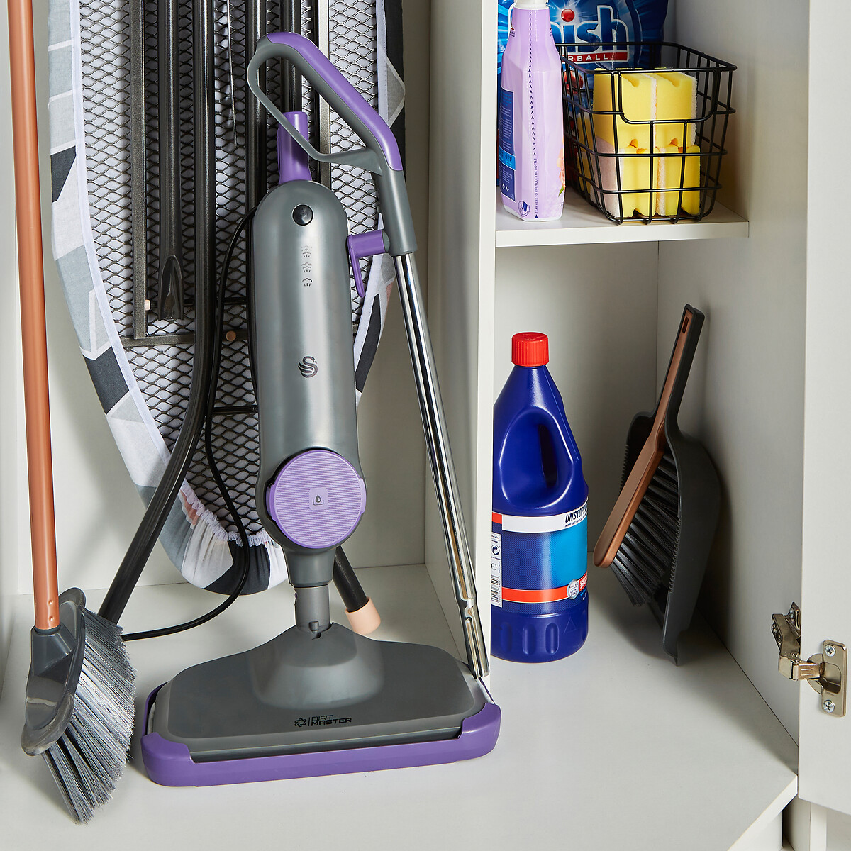 Dirtmaster 1300W Multifunctional Steam Mop - SC30130 grey, SWAN