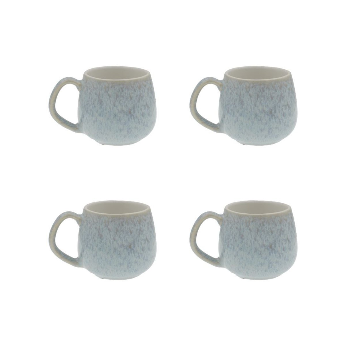 Lot de 4 tasses expresso, BOREA bleu, ARTIME