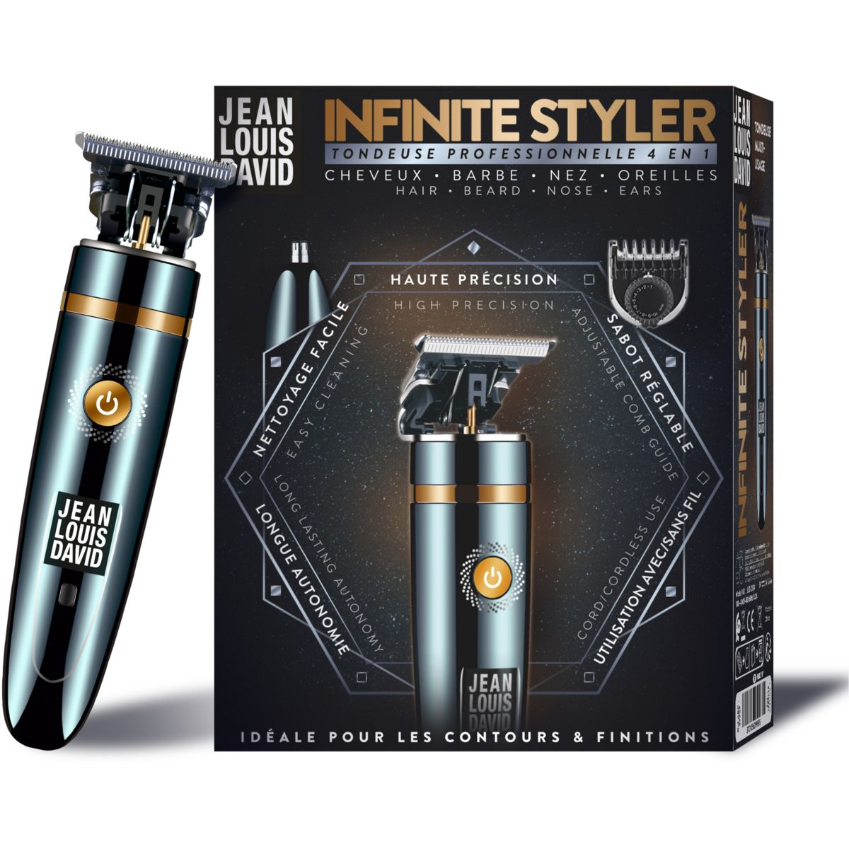 Tondeuse multi usages Infinite styler couleur unique, JEAN LOUIS DAVID