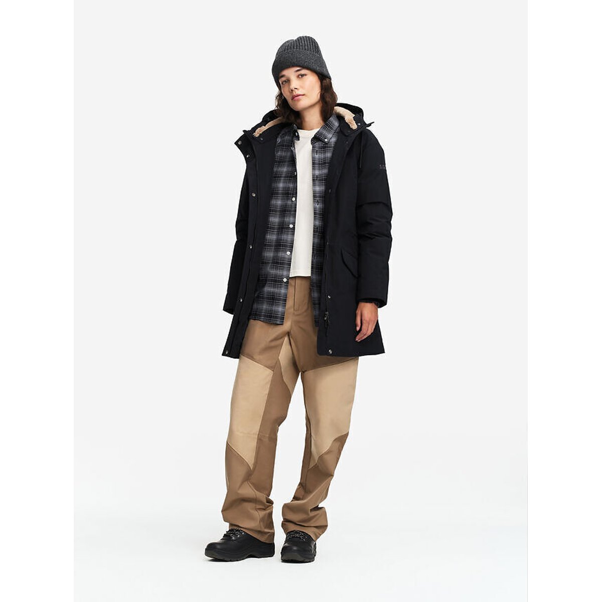 PARKA DUVET AJUSTEE GORE-TEX® noir, AIGLE