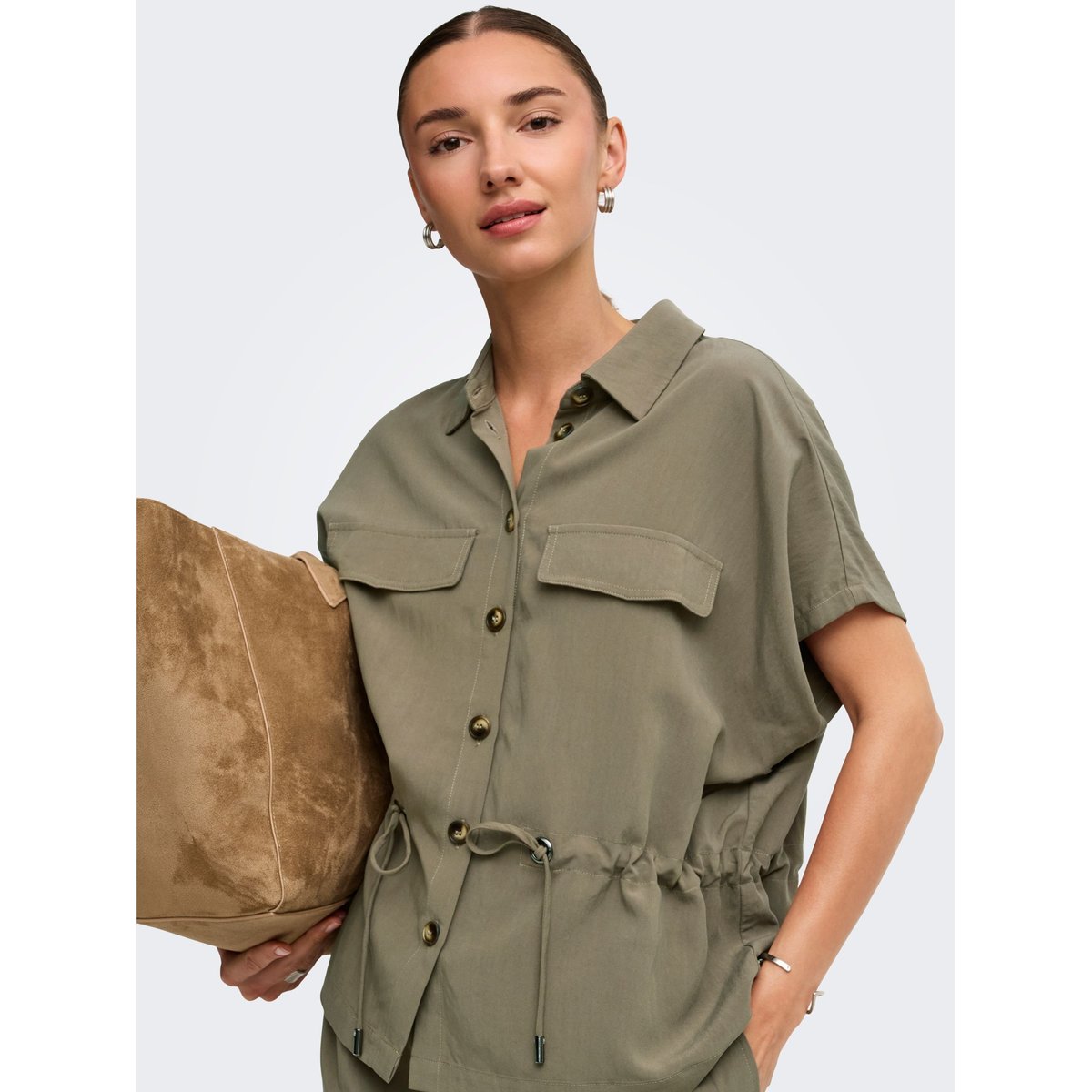 Chemise marron - shitake, JDY