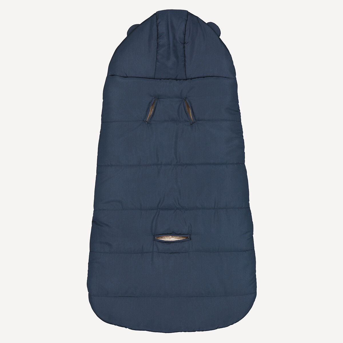 Warme slaapzak met kap, sherpa gevoerd marine , LA REDOUTE COLLECTIONS