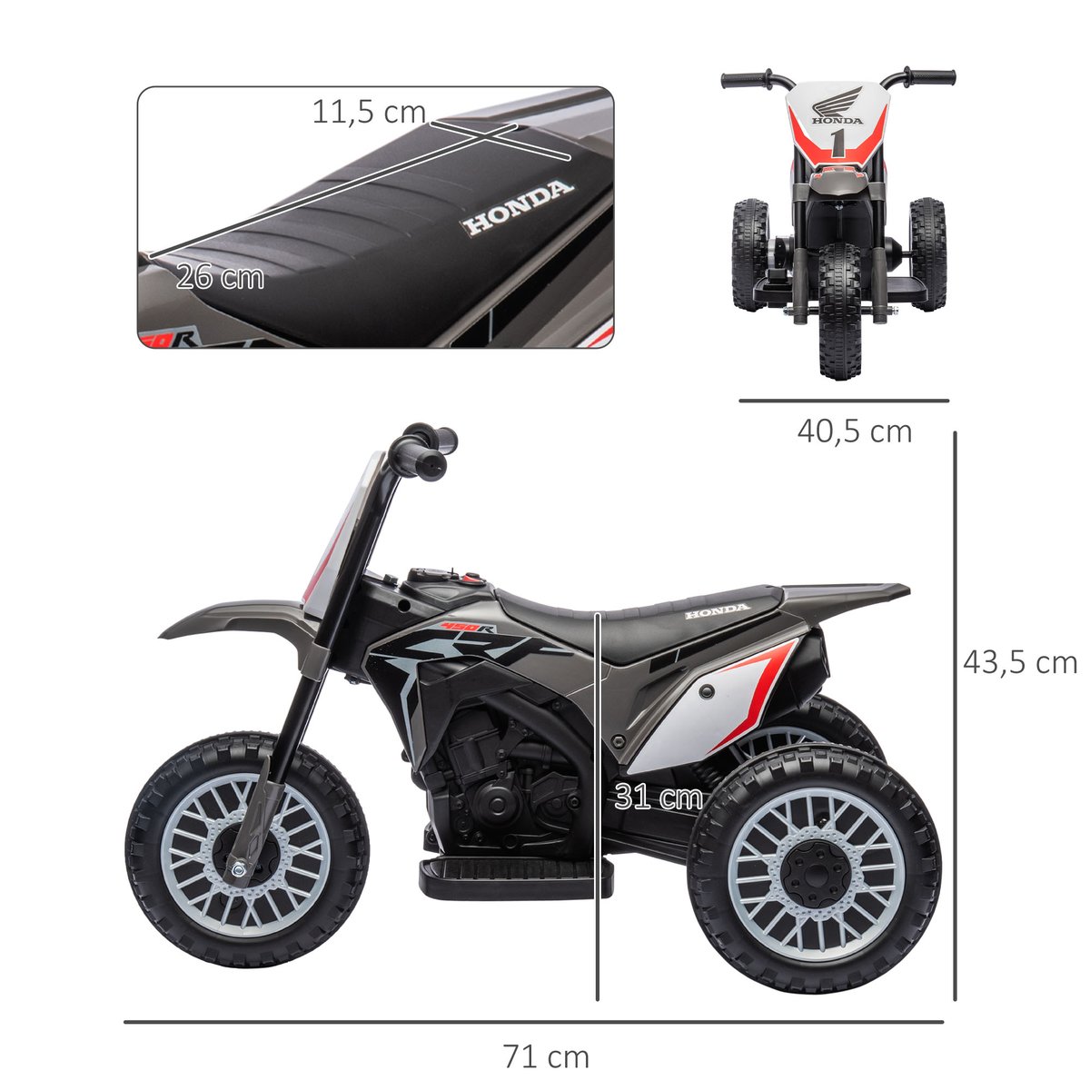 Moto cross électrique enfant moteur 350W batterie 12V 8-16km/h pneus gonflables 12'', vert