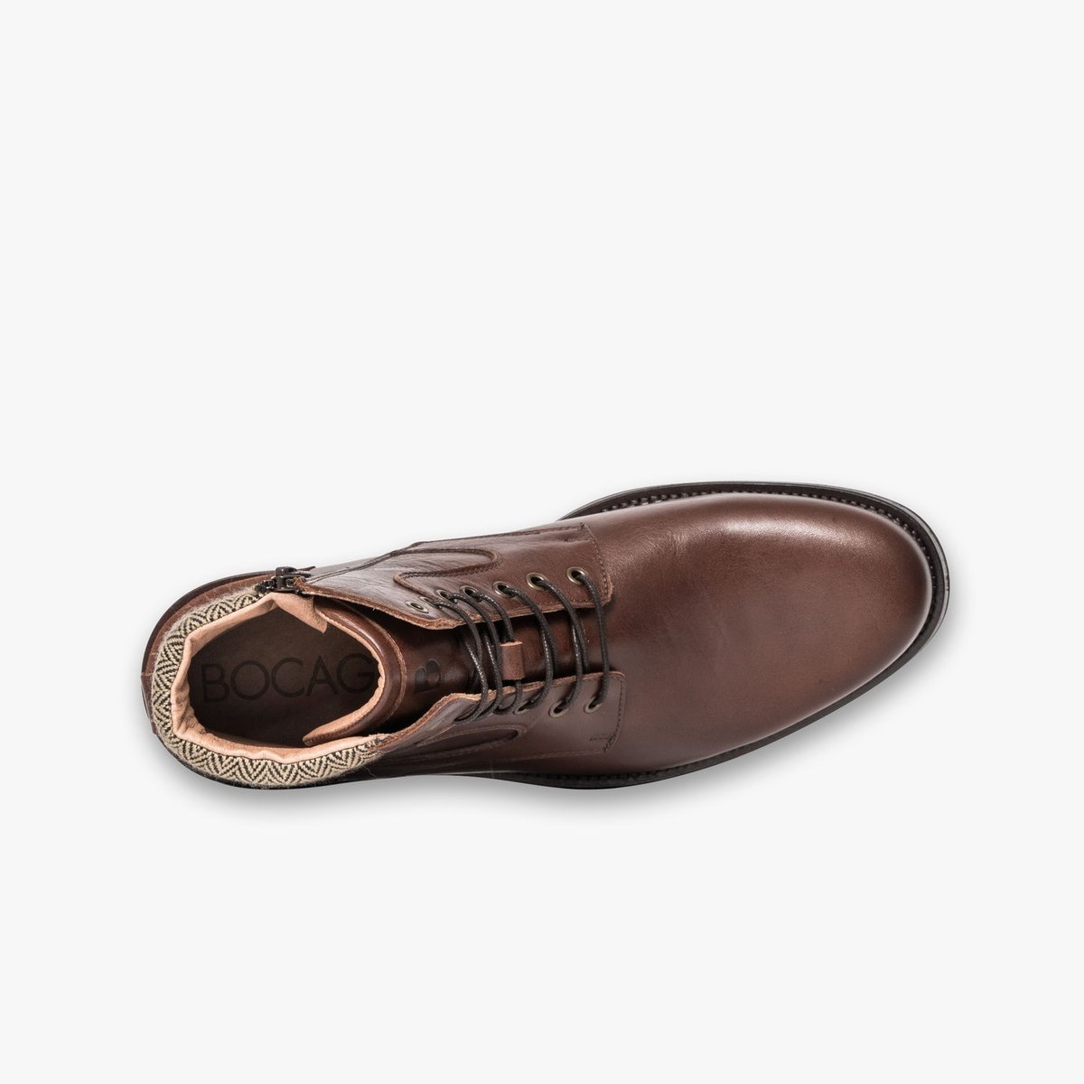Boots À Talon en cuir GAREL cognac, BOCAGE