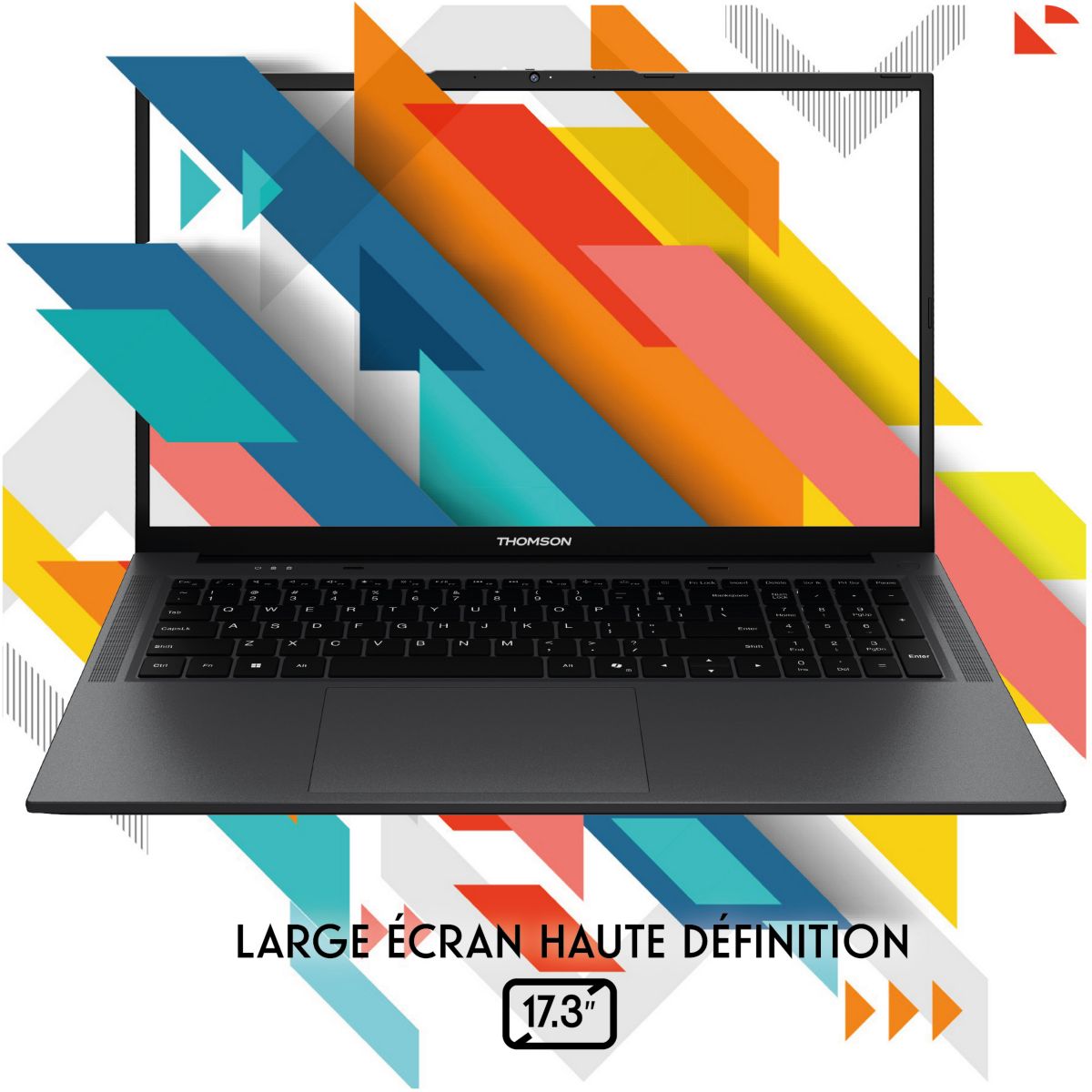 Ordinateur portable N17R5-16TU512 17" AMD Ryzen 5 7530U 16 Go RAM DDR4 SSD 512 Go couleur unique, THOMSON