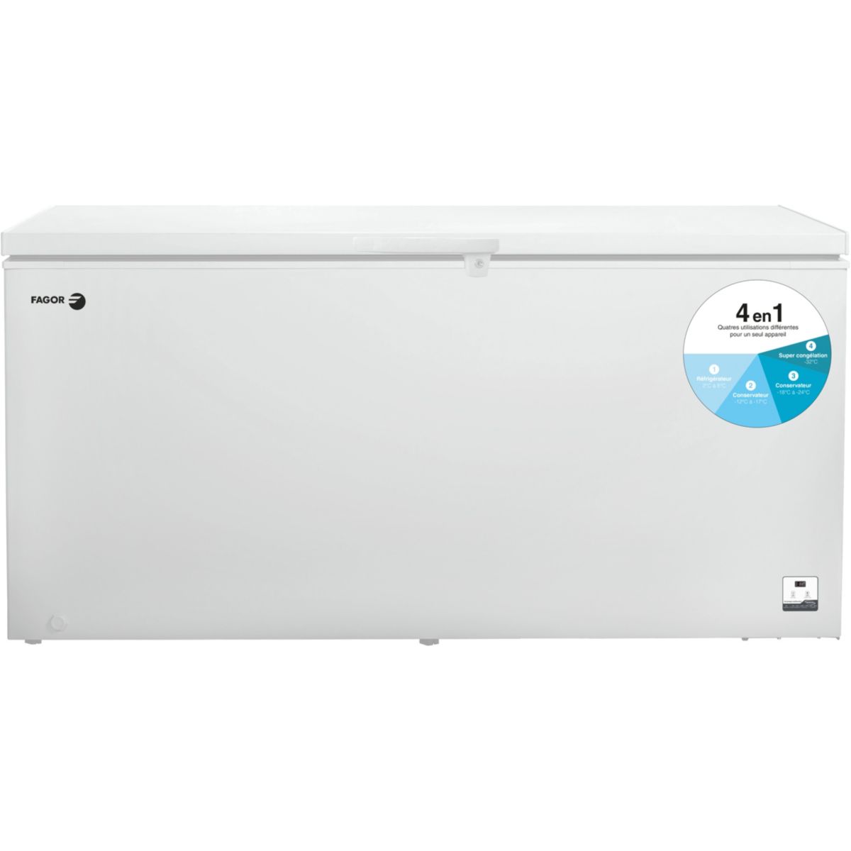 Congélateur coffre FCC700EE blanc, FAGOR
