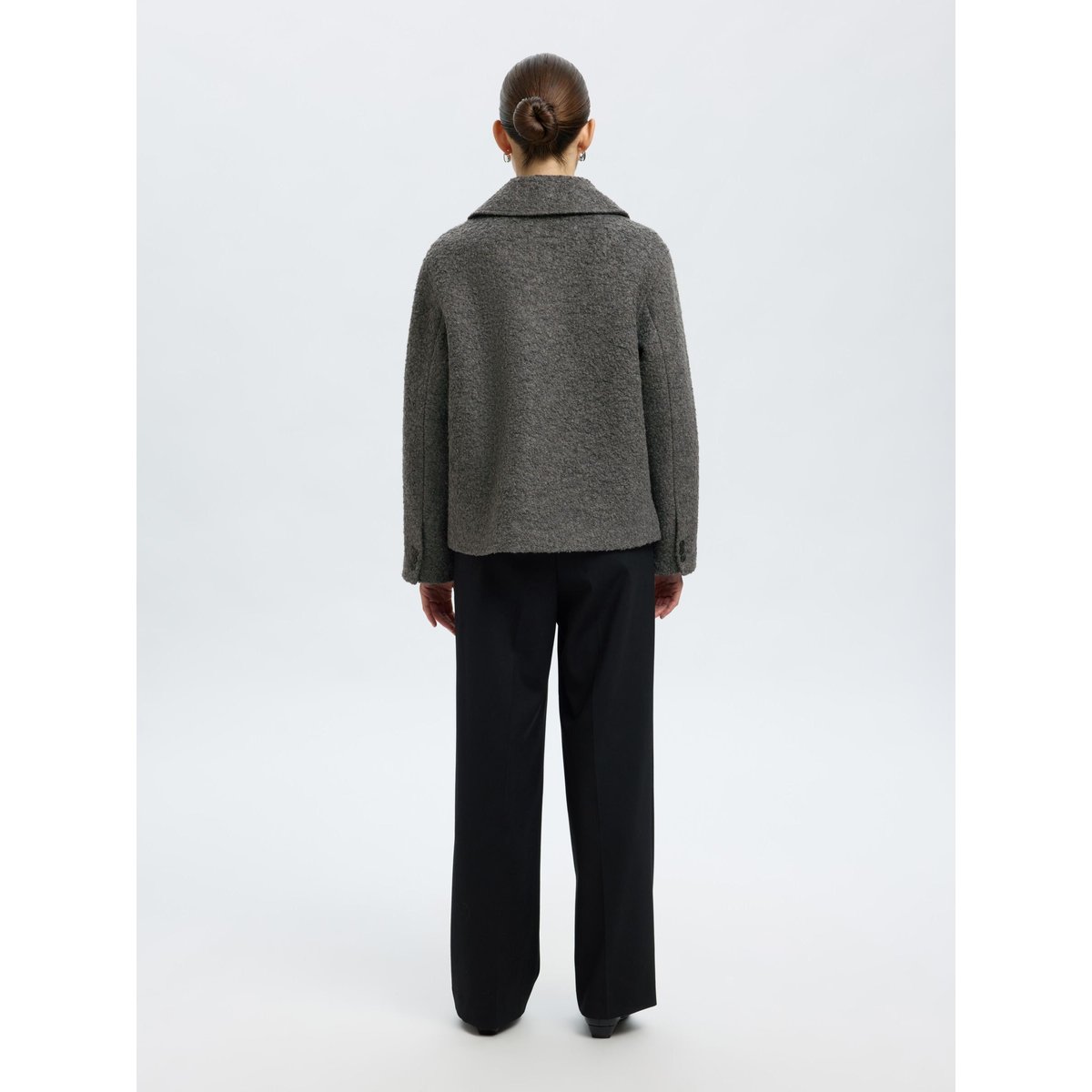 Veste Courte medium grey melange, SELECTED