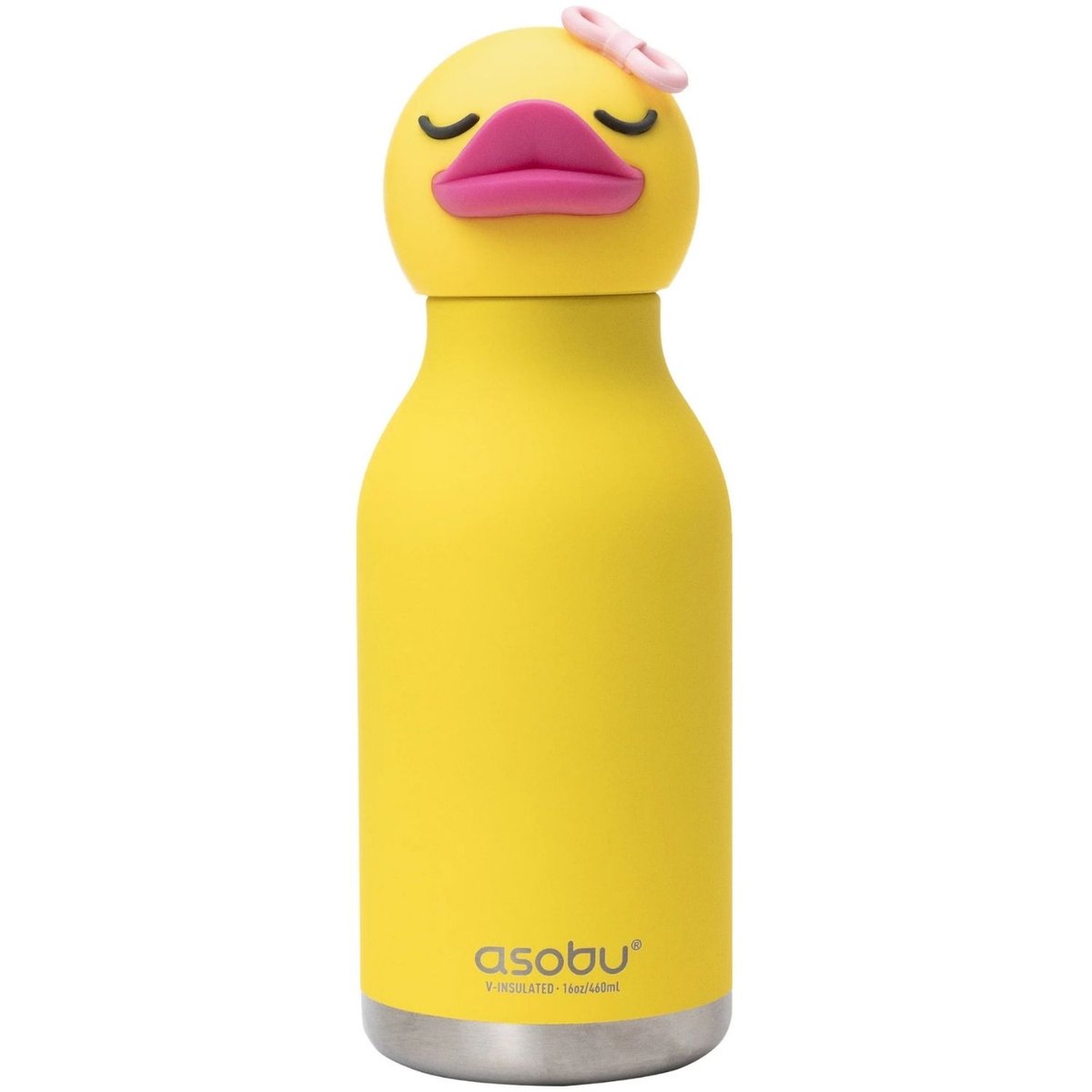 Gourde isotherme Bestie jaune, rose, noir, ASOBU