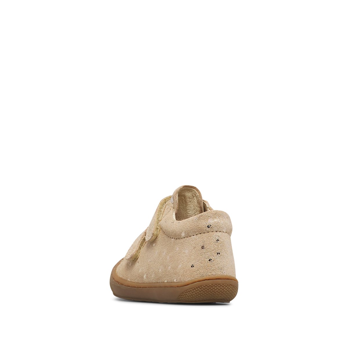 Chaussures premiers pas en suède COCOON VL platine-marron, NATURINO