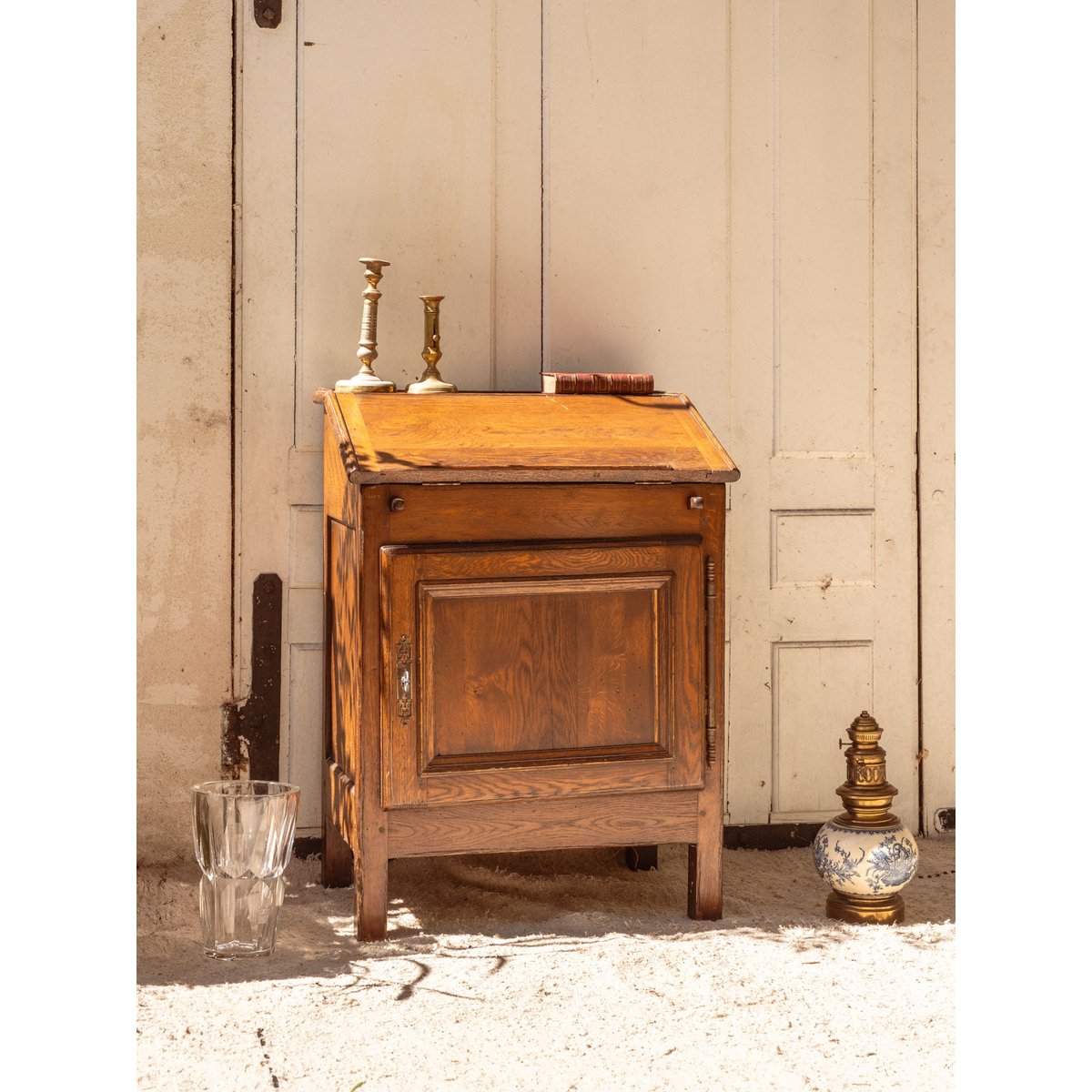 Secrétaire en bois Edouard N°1038 - Bon état bois foncé, DEBONGOUT