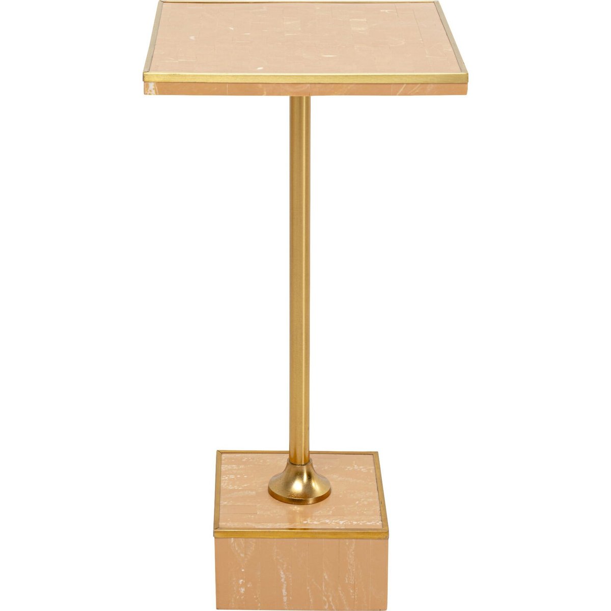 Table d'appoint carrée imitation carrelage, MOUNTY orange, KARE DESIGN