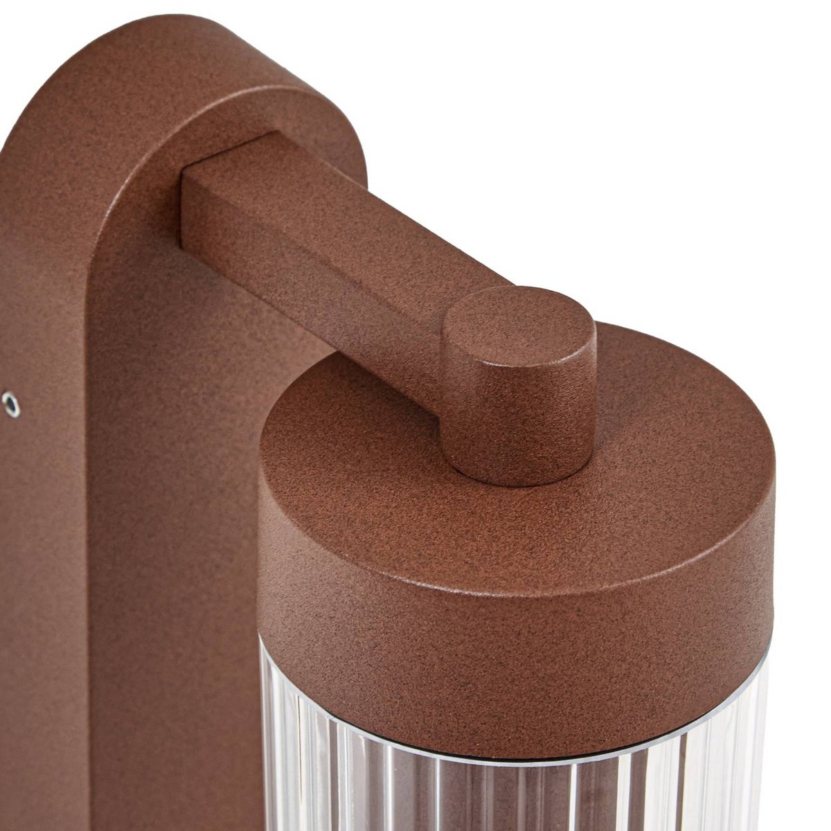 Applique extérieure en aluminium moderne couleur rouille, LINDBY