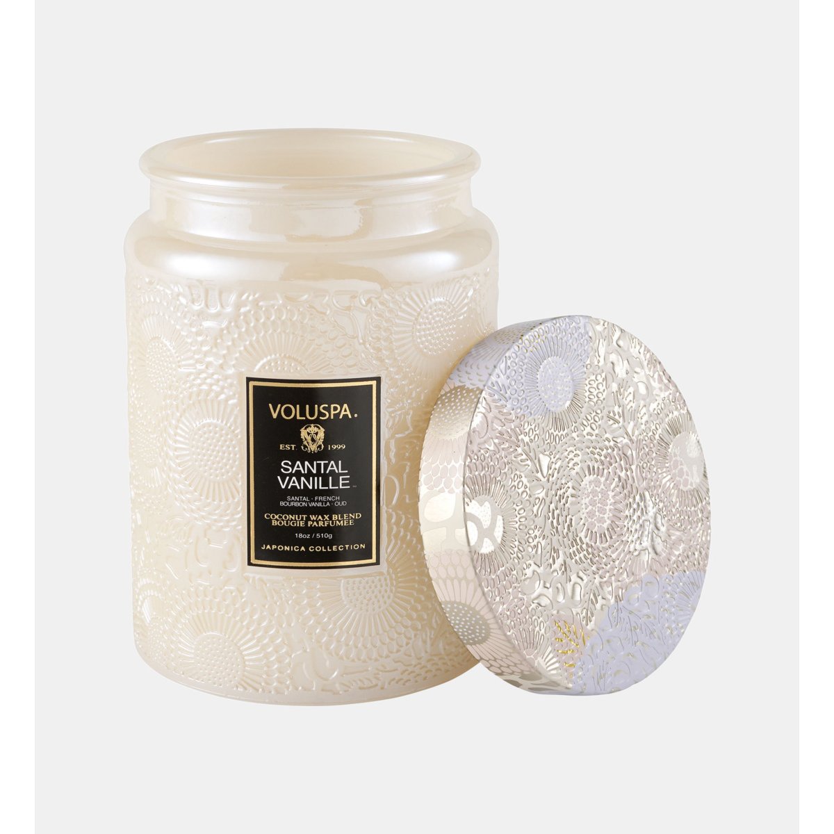Bougie Parfumée Santal Vanille 510 G beige, VOLUSPA
