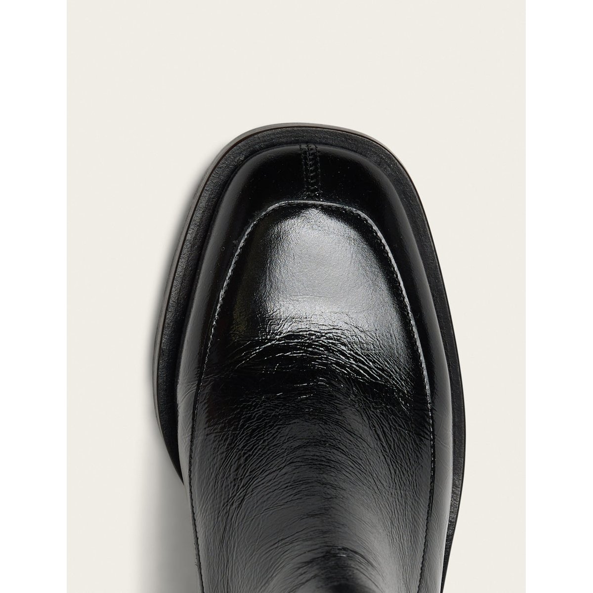 Bottines à talons TOLI cuir plissé noir, ODAJE
