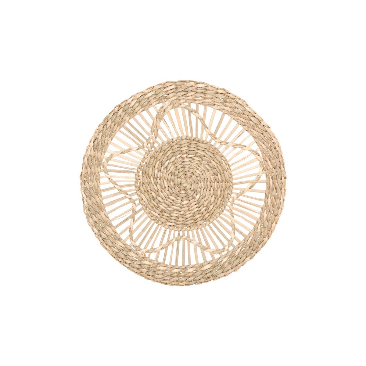 Set de 3 décorations murales en roseau LELA beige lin, ATMOSPHERA