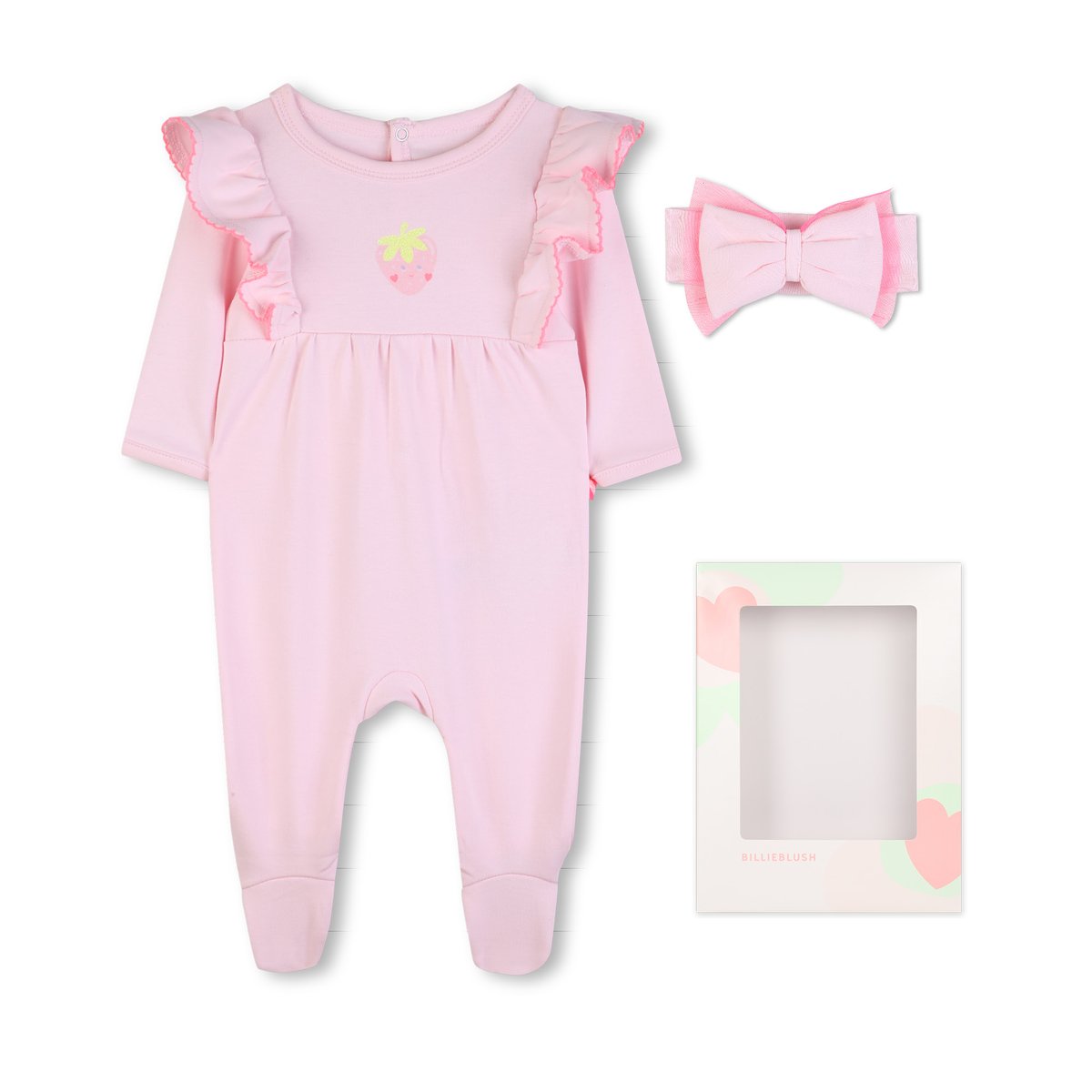 Ensemble pyjama et bandeau baby pink, BILLIEBLUSH