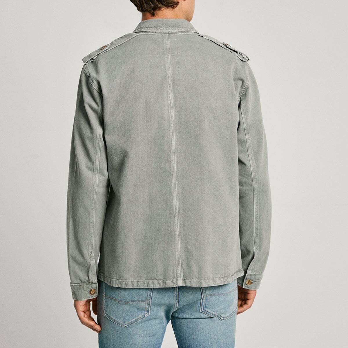 Veste Coupe Regular En Denim vert palmier, PEPE JEANS