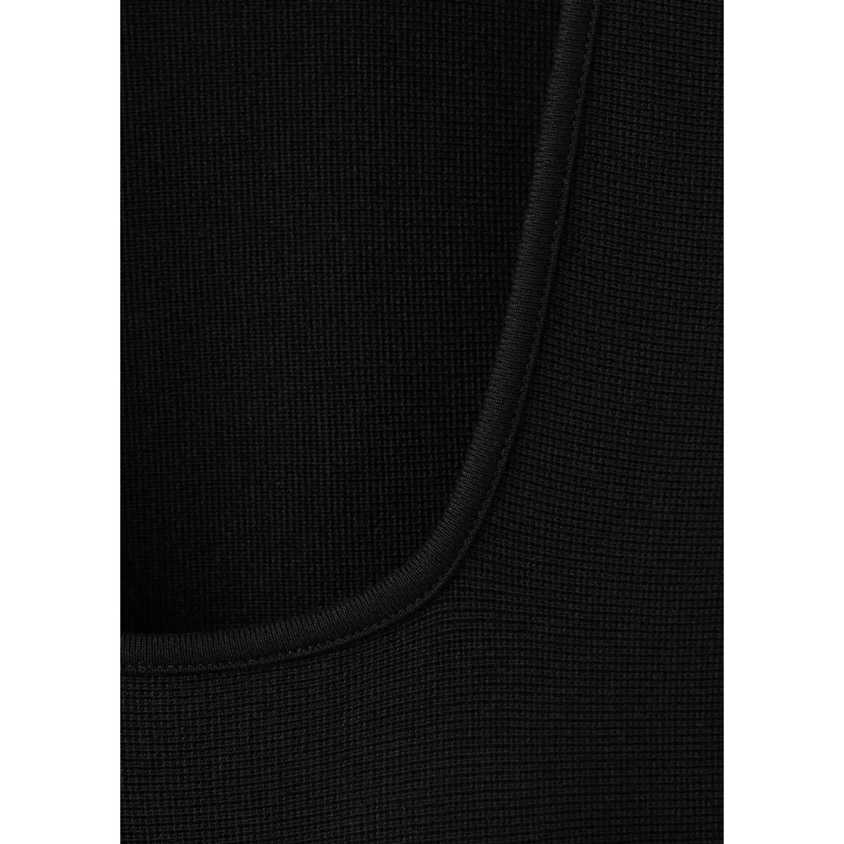 Robe maille fine évasée noir, MANGO