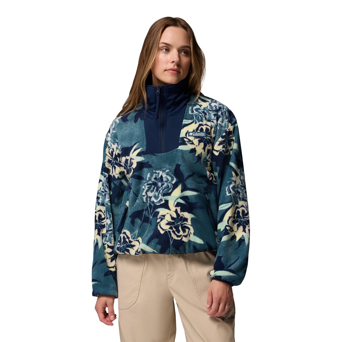 Sequoia Grove™ Half Zip Fleece blue print, COLUMBIA
