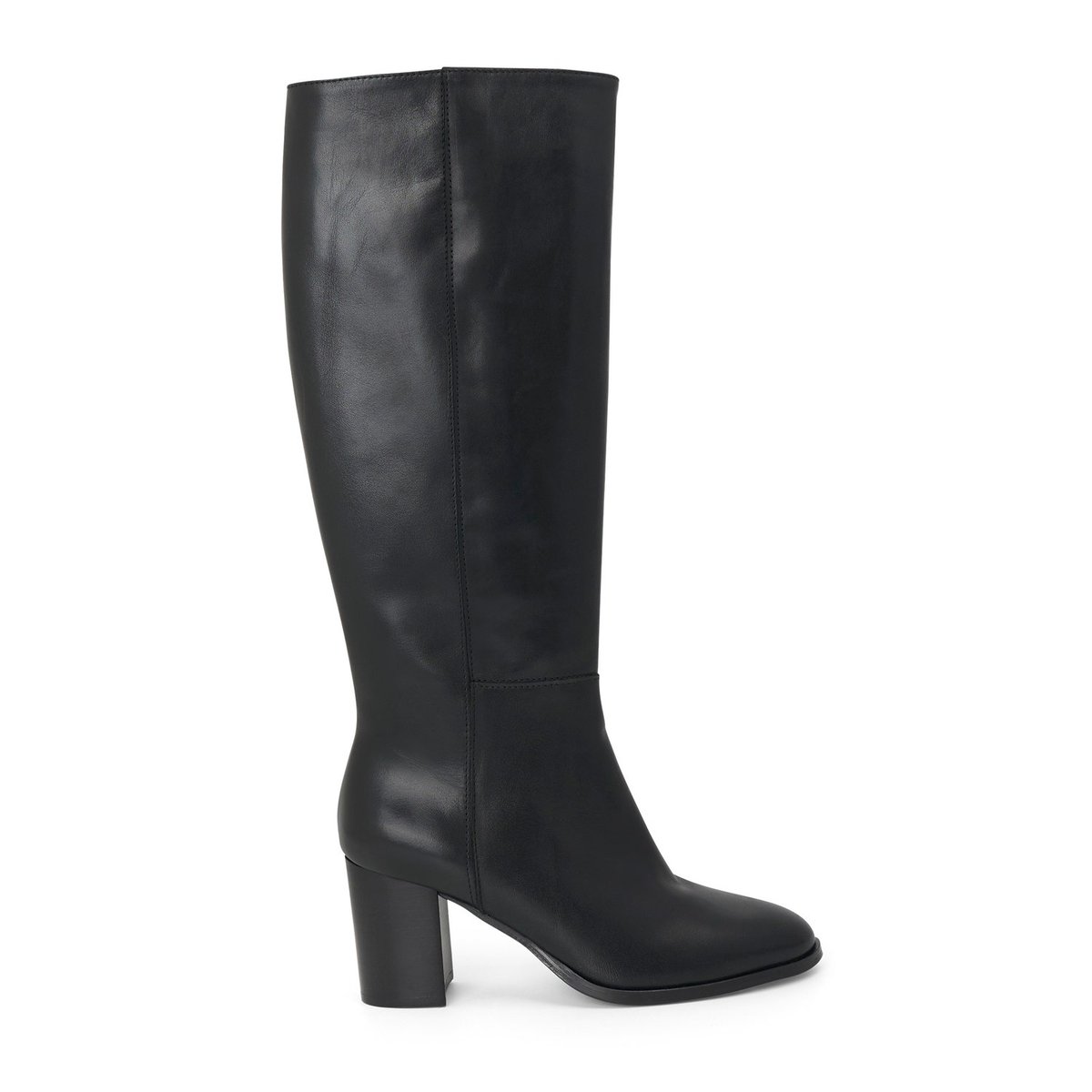 Botte À Talon en cuir JULIETTE noir, MELLOW YELLOW