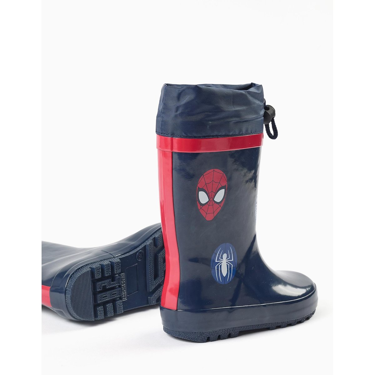 Bottes de pluie en caoutchouc avec imprimés Spider-Man bleu foncé, ZIPPY