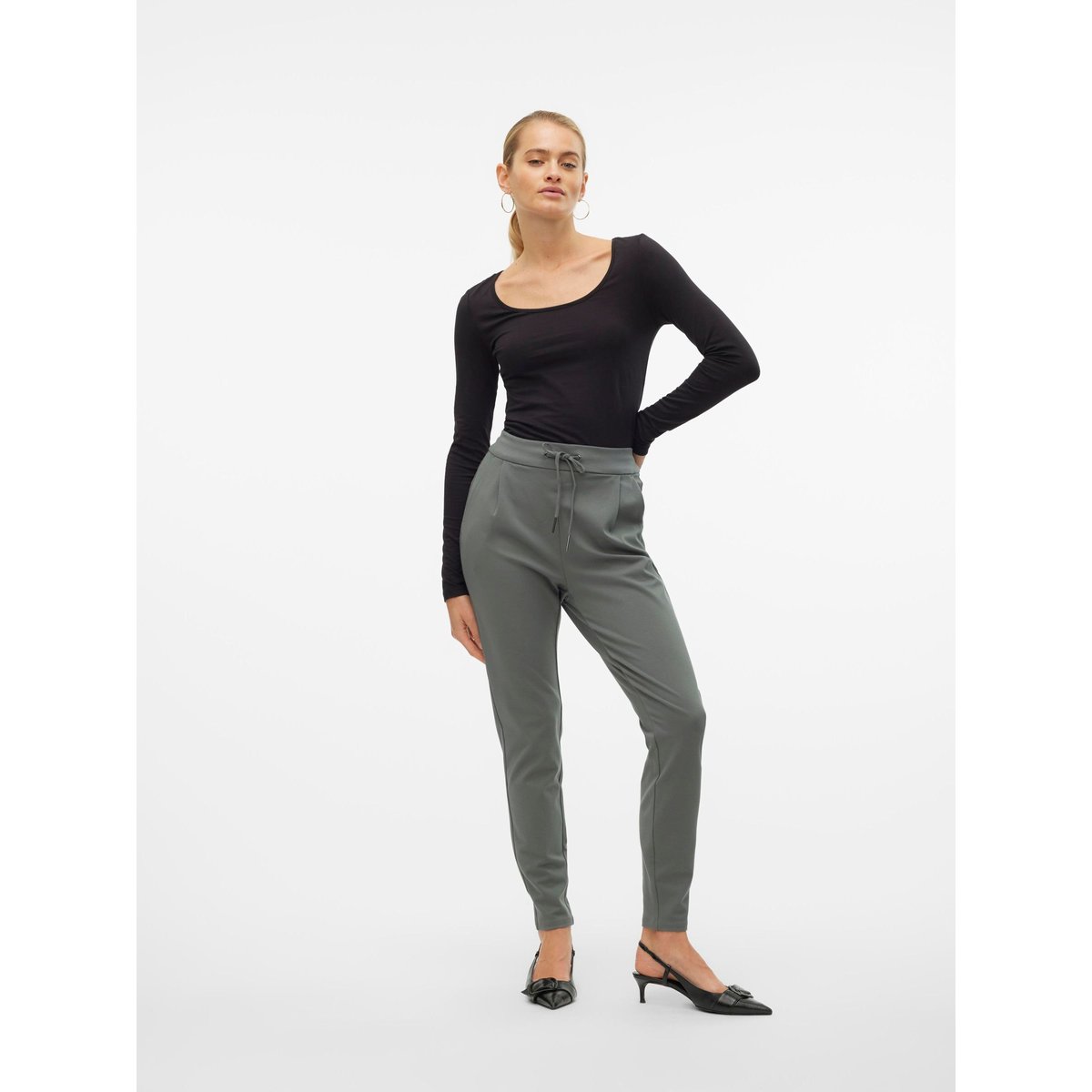 Pantalon balsam green, VERO MODA
