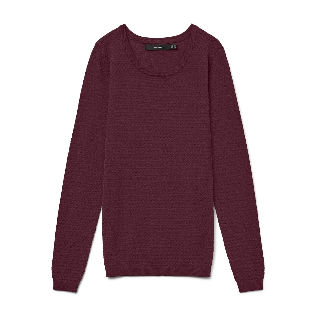 Pull en fine maille, col rond winetasting 1, VERO MODA