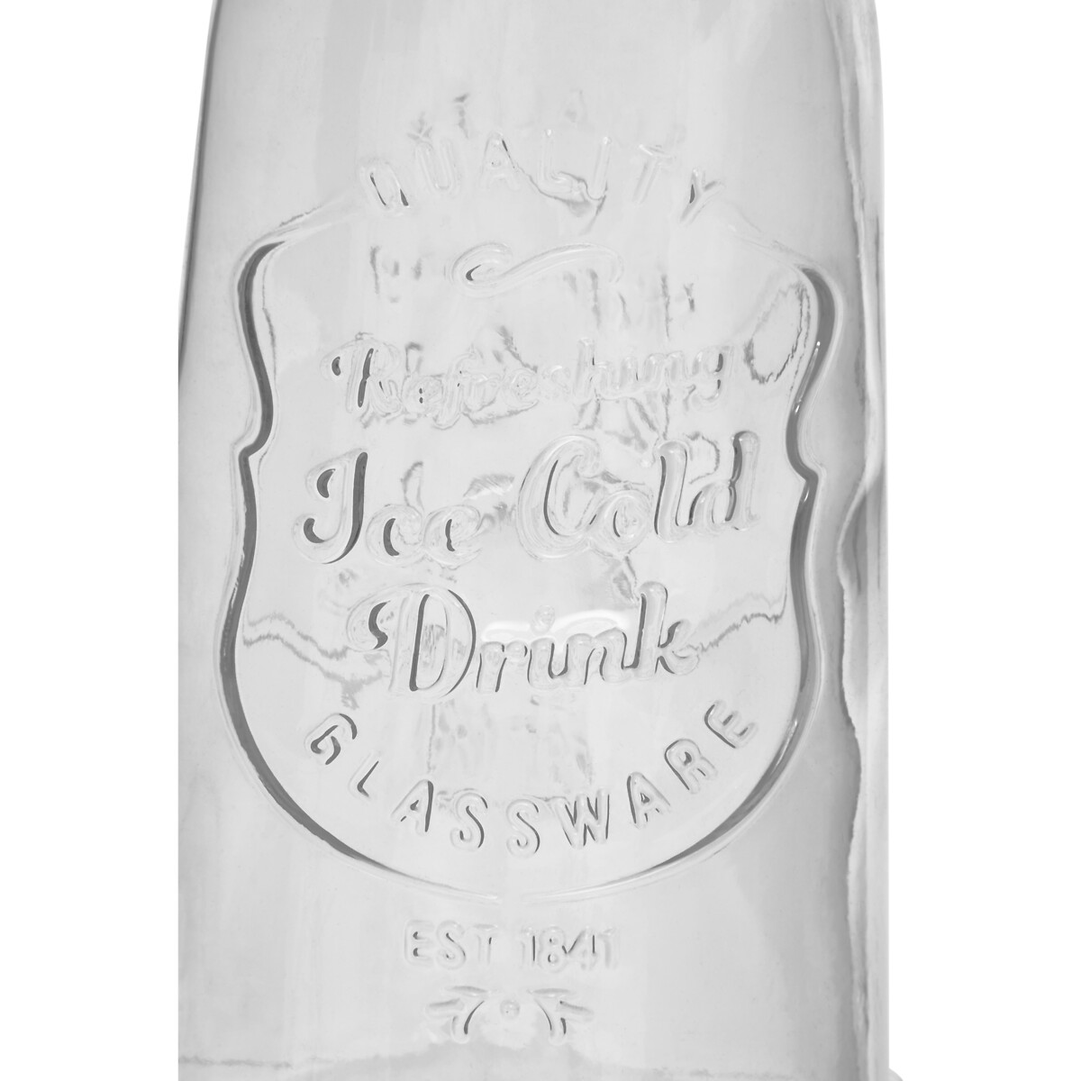 Vintage Style Clear Bottle & Glasses Set transparent, SO'HOME