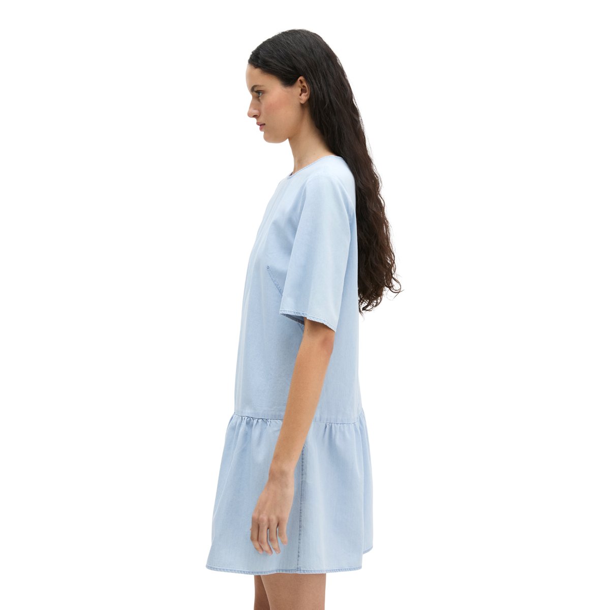 Robe en denim loose avec Tencel™ Lyocell bleu clair, MARC O'POLO