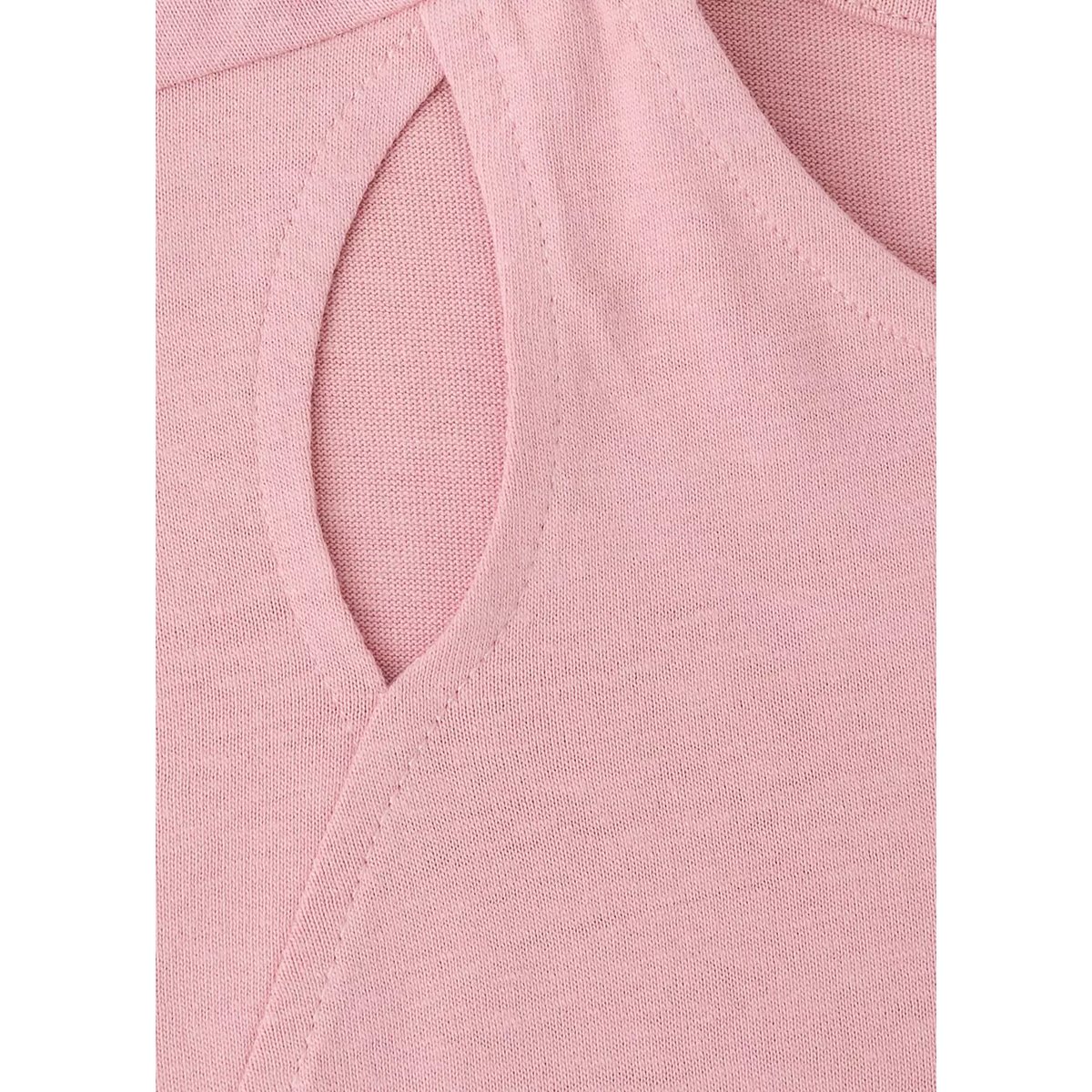 T-shirt coton à découpe rose, MANGO KIDS