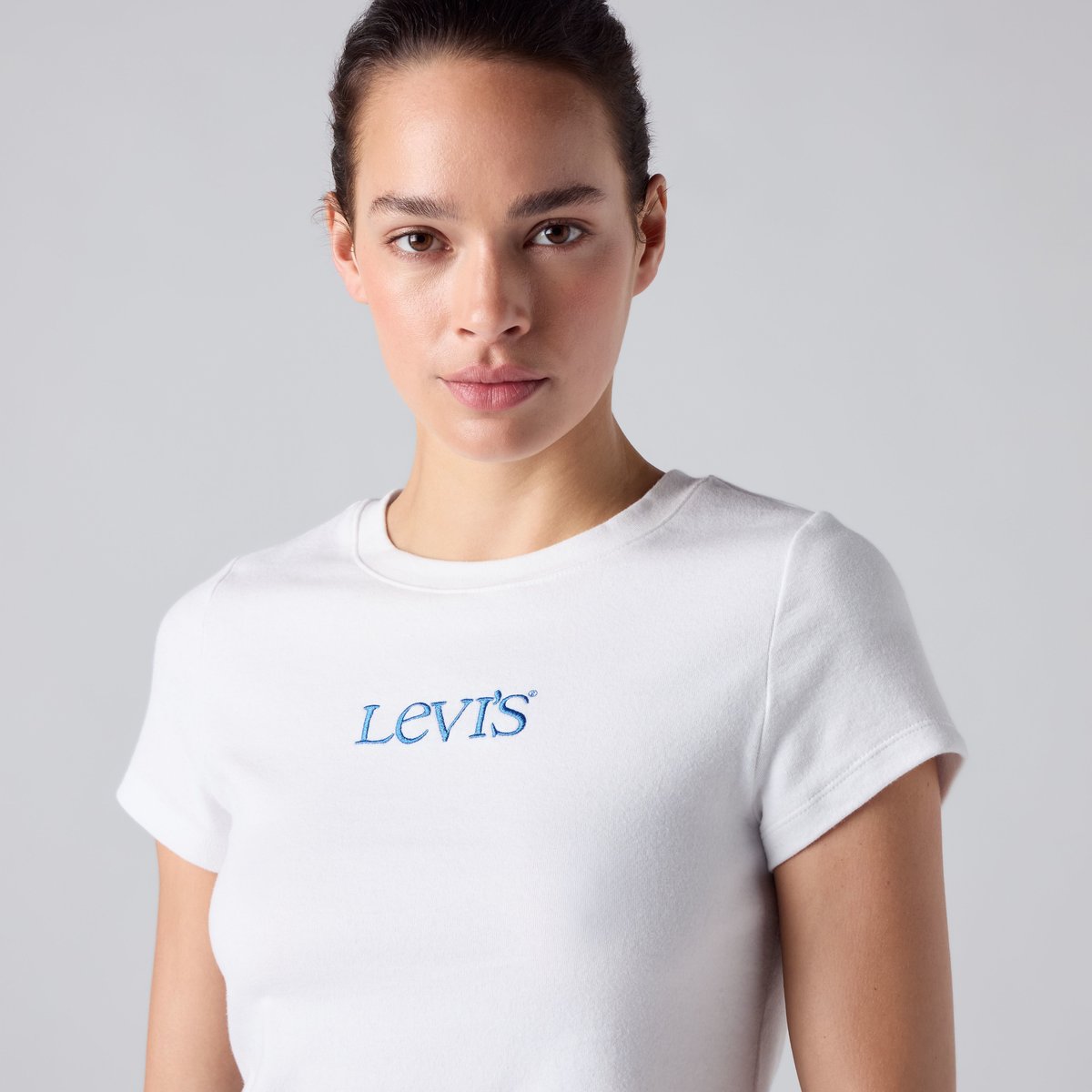 Baby Tee graphique Essential blanc - emb club logo bright white, LEVI'S