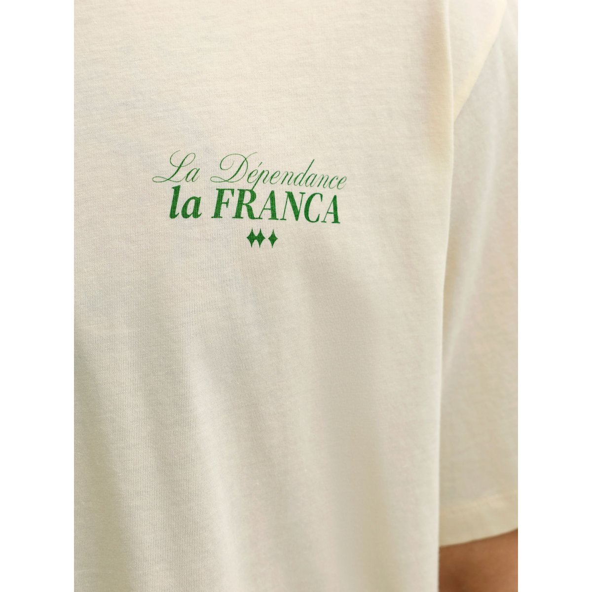 T-Shirt antique white, JACK & JONES