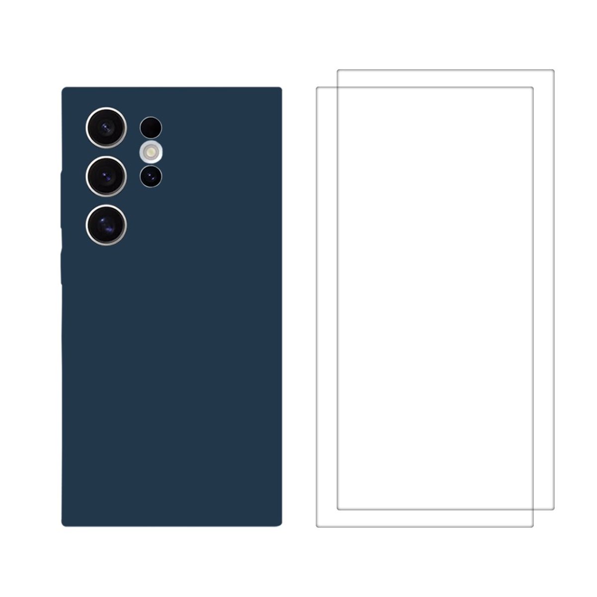 Coque Galaxy S24 Ultra antichoc + 2 vitres bleu, EVETANE
