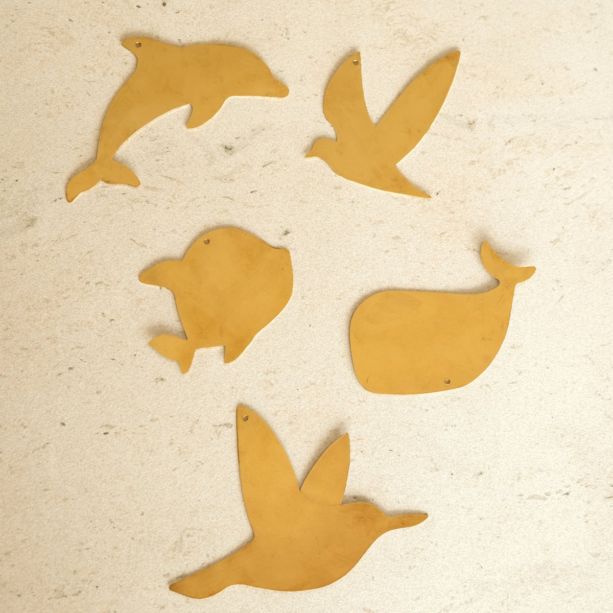 Déco murale colibri en laiton -  LOJI doré, HOME MAISON