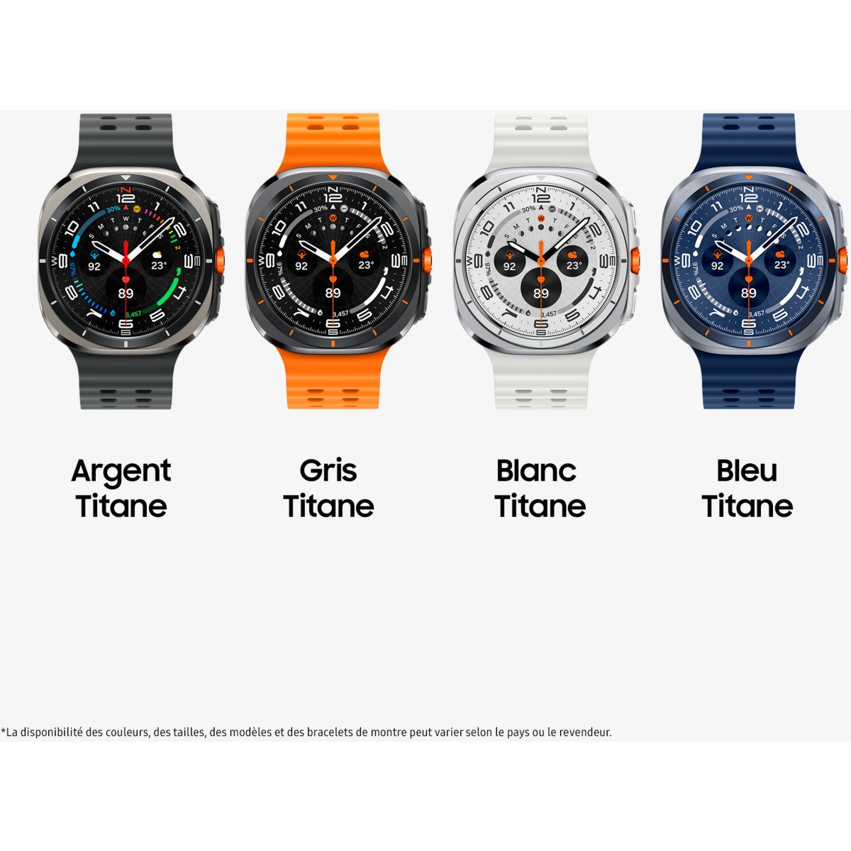 Montre connectée Galaxy Watch Ultra 2025 Gris Titane orange, SAMSUNG