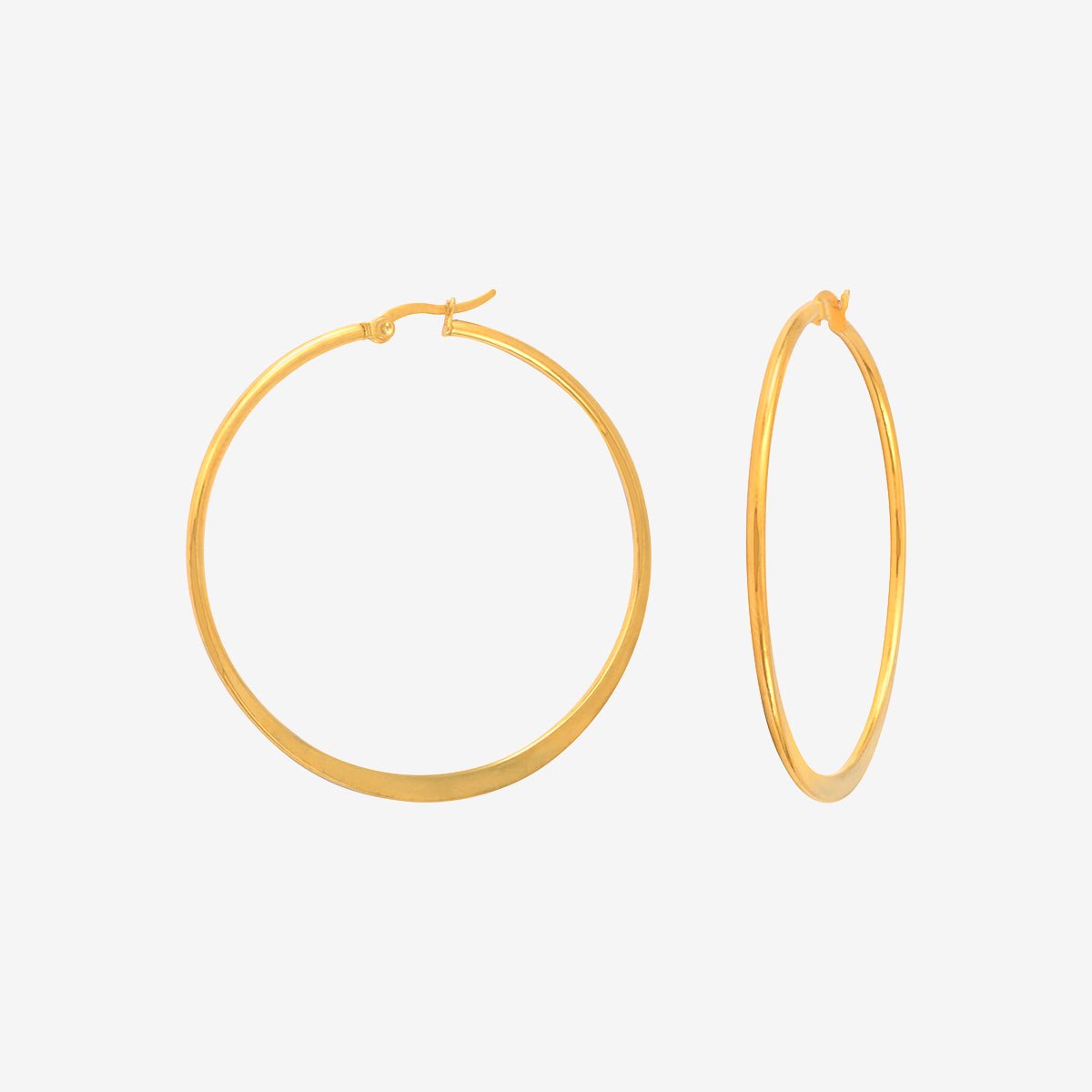 Boucles d'oreilles créoles petit modèle doré  giorgia doré, CAROLINE NAJMAN