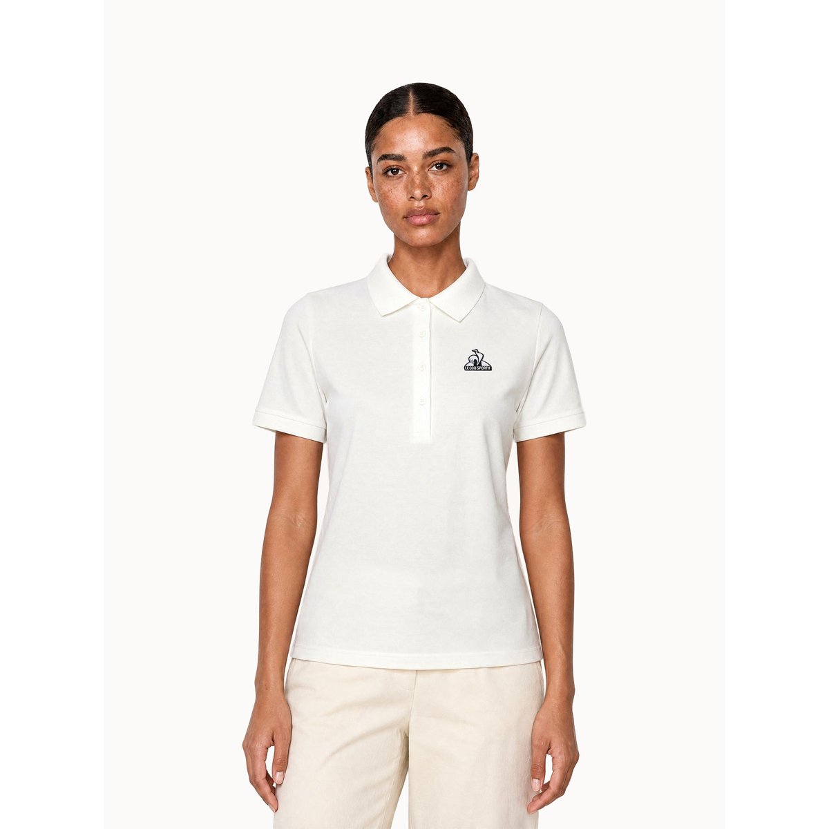 Polo Héritage marshmallow, LE COQ SPORTIF