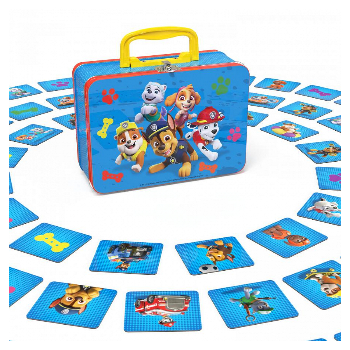 Memo valisette la pat' patrouille couleur unique, SPINMASTER