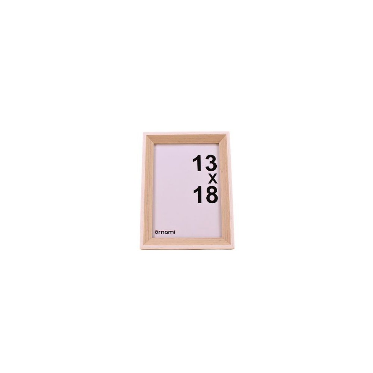 Cadre photo et naturel 13x18cm blanc, ORNAMI