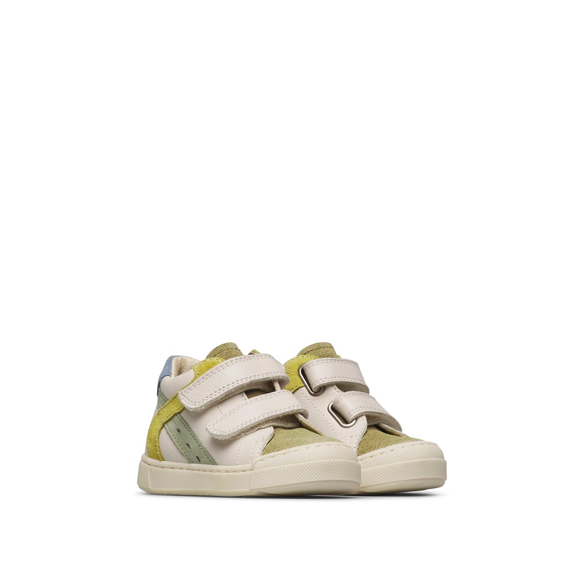 Baskets en cuir et en daim AVENISS 2 VL blanc-gris-, FALCOTTO