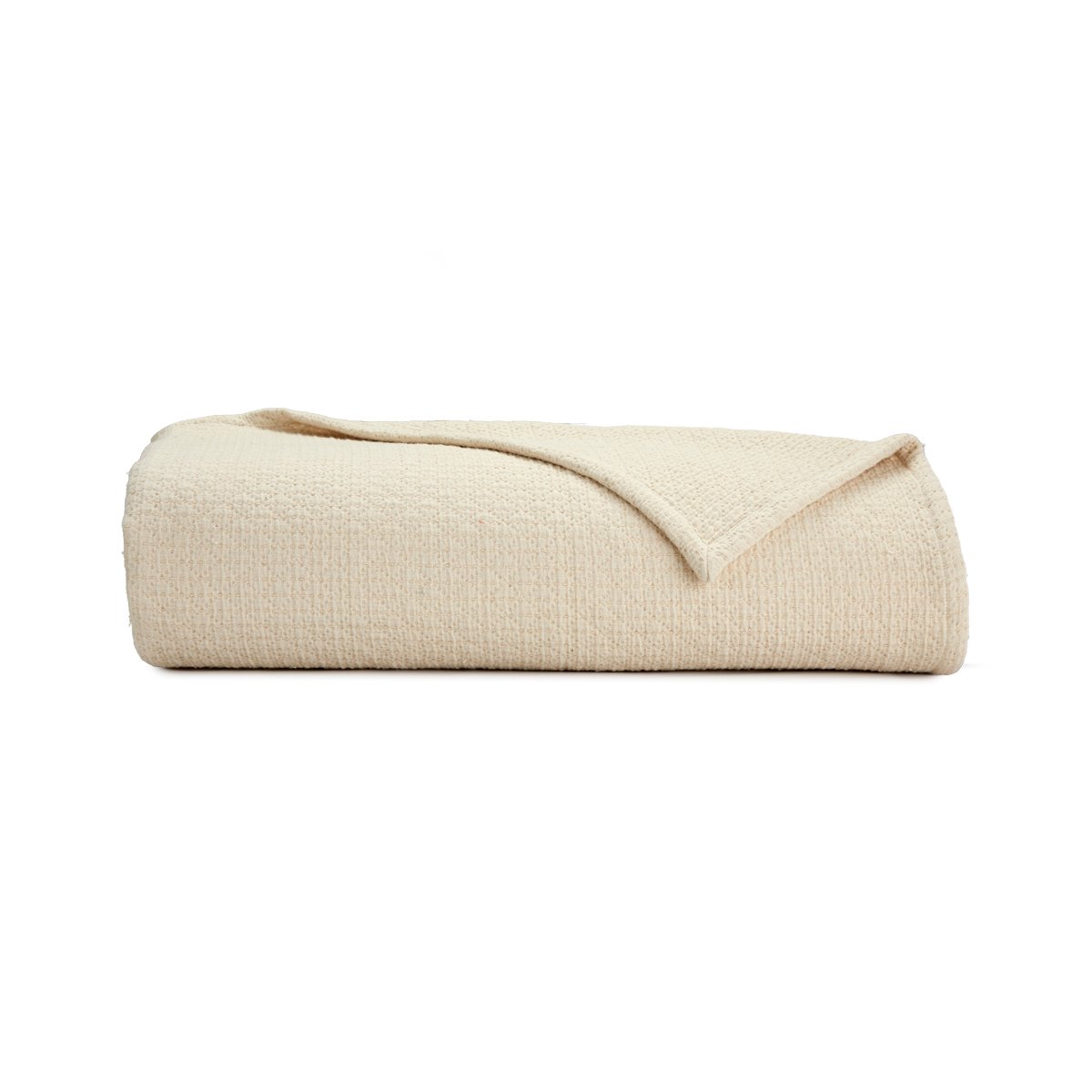 Couvre lit en coton beige, CANISSE sable, DESFORGES
