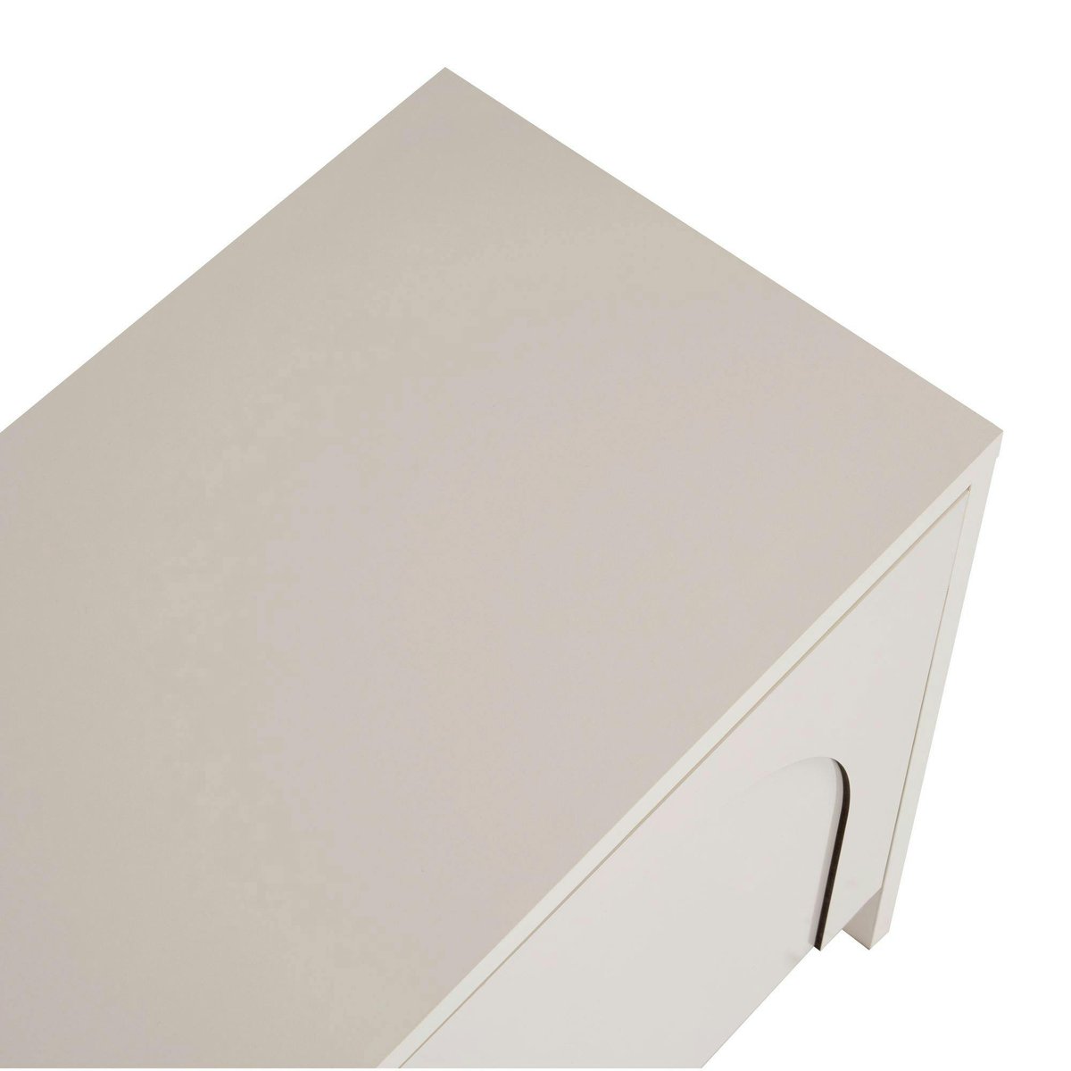 Meuble TV 4 portes décor arches MARFA crème, PIER IMPORT