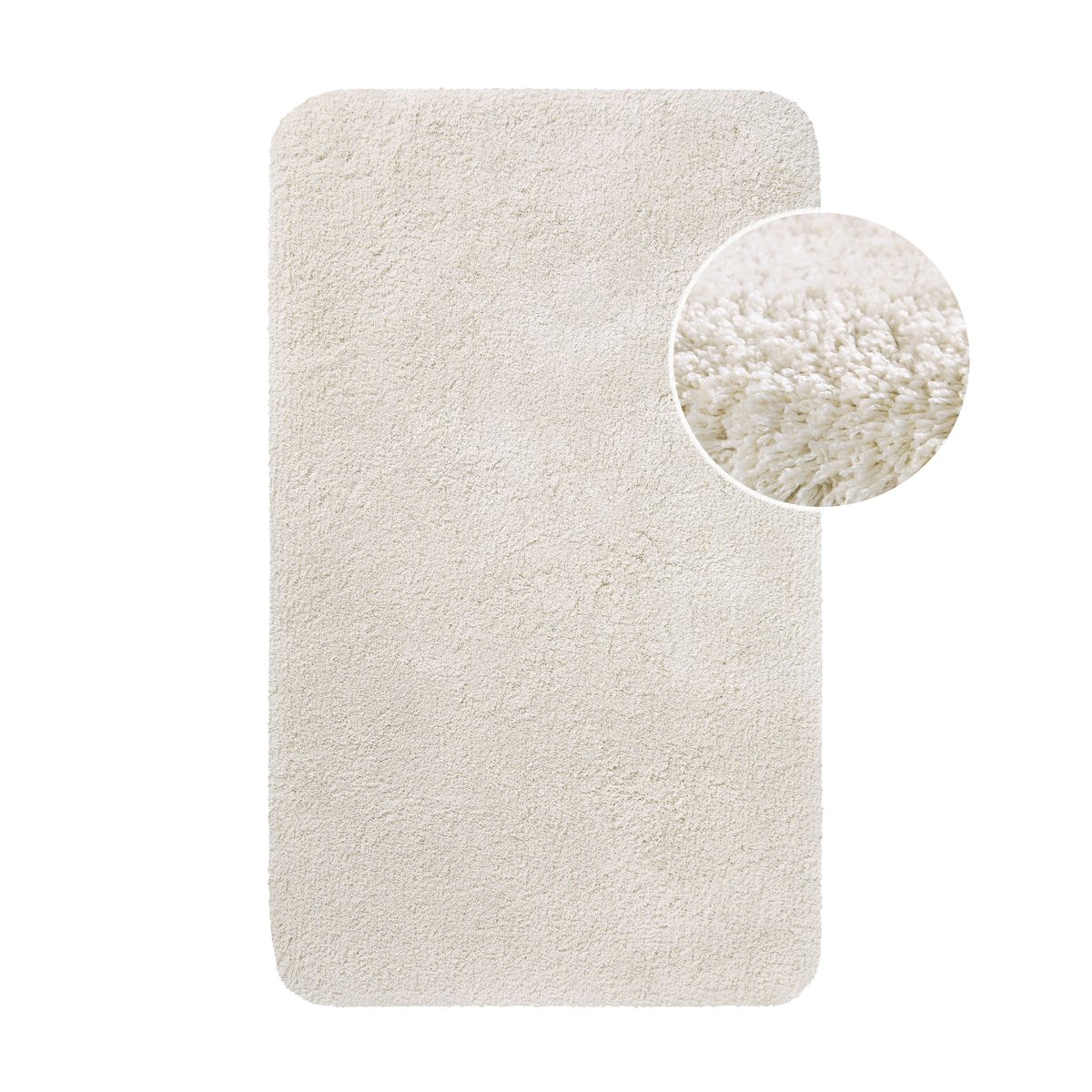 Tapis de bain microfibre antidérapant ,  Porto Azzurro ivoire, HOMIE LIVING