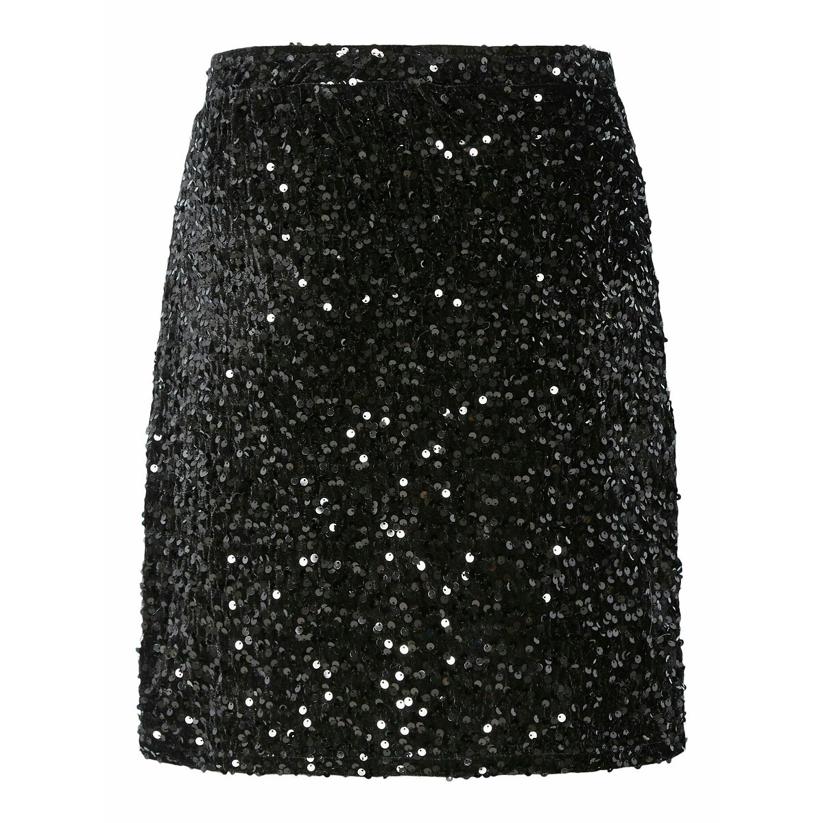 Sequined Mini Skirt black, PIECES