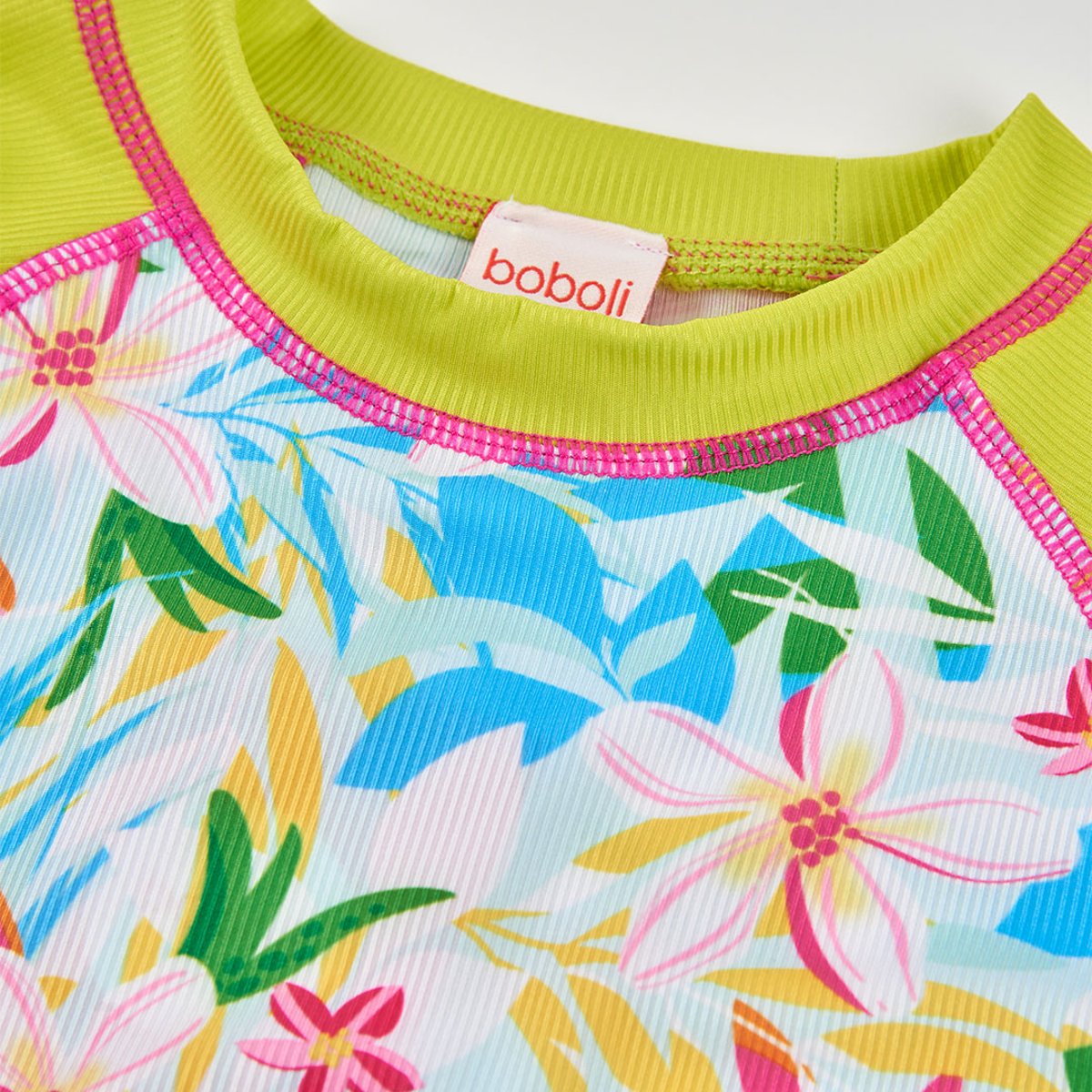 T-shirt fille mancs longues imprimée multicolore, BOBOLI